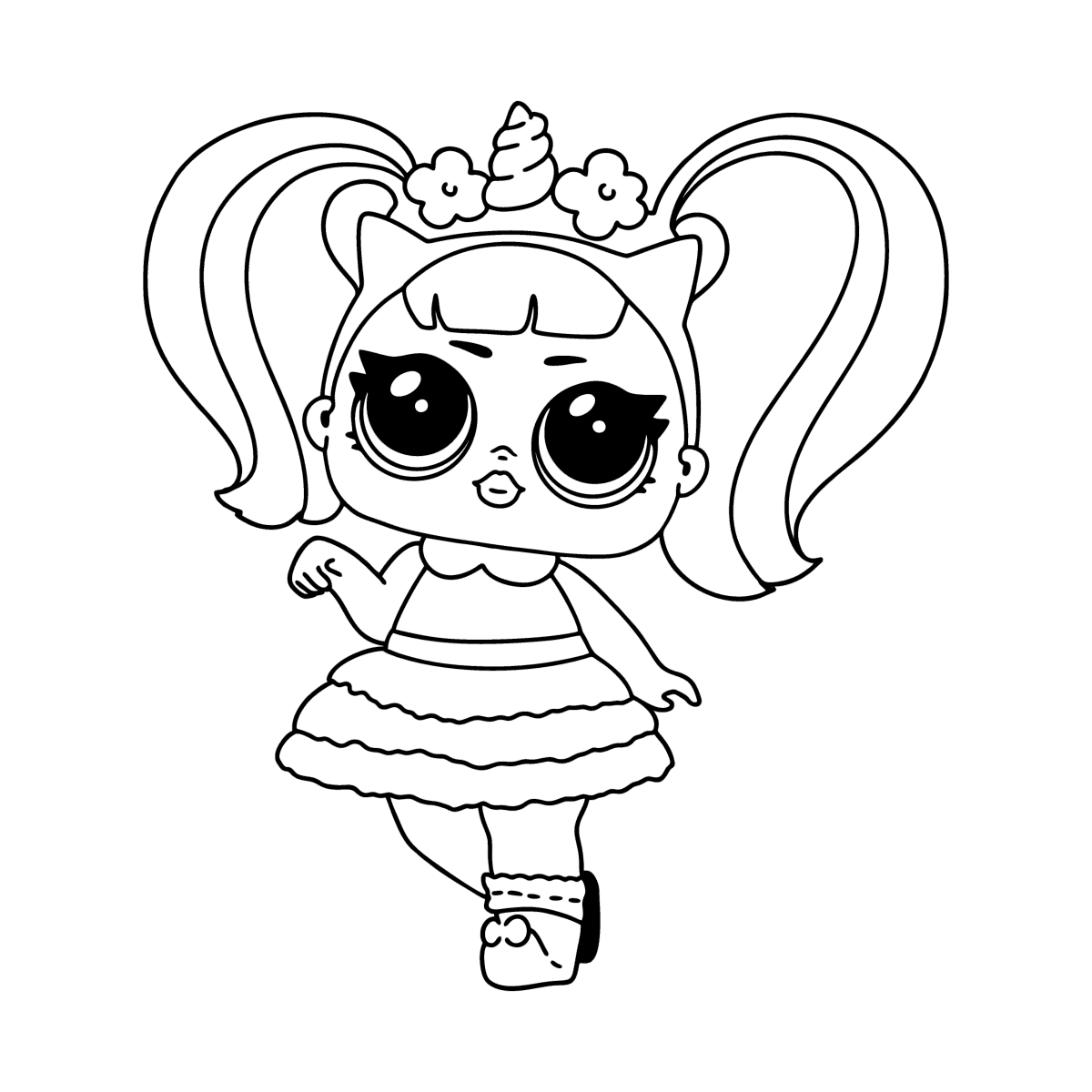 Lol Surprise Doll Unicorn Coloring Page Free Printable Coloring Pages Lol Surprise Unicorn