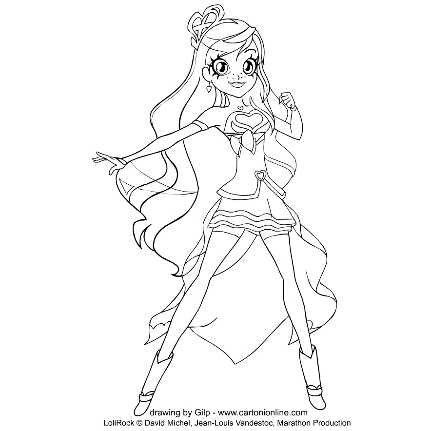 Lolirock Sky Coloring Pages