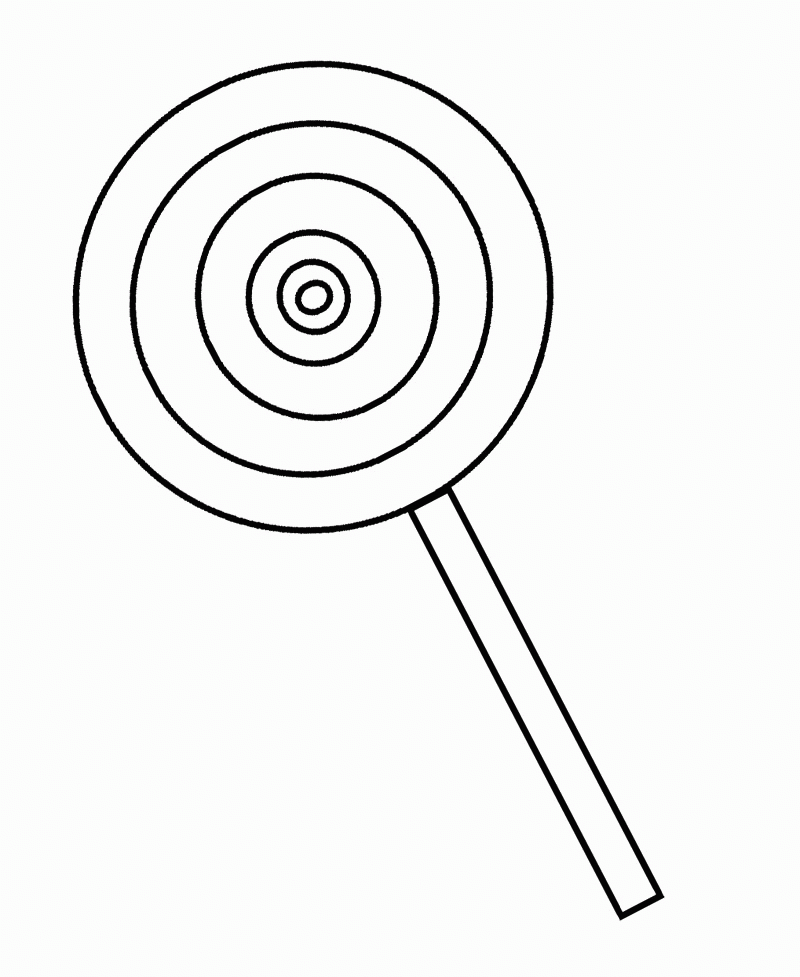 Lollipop Coloring Page