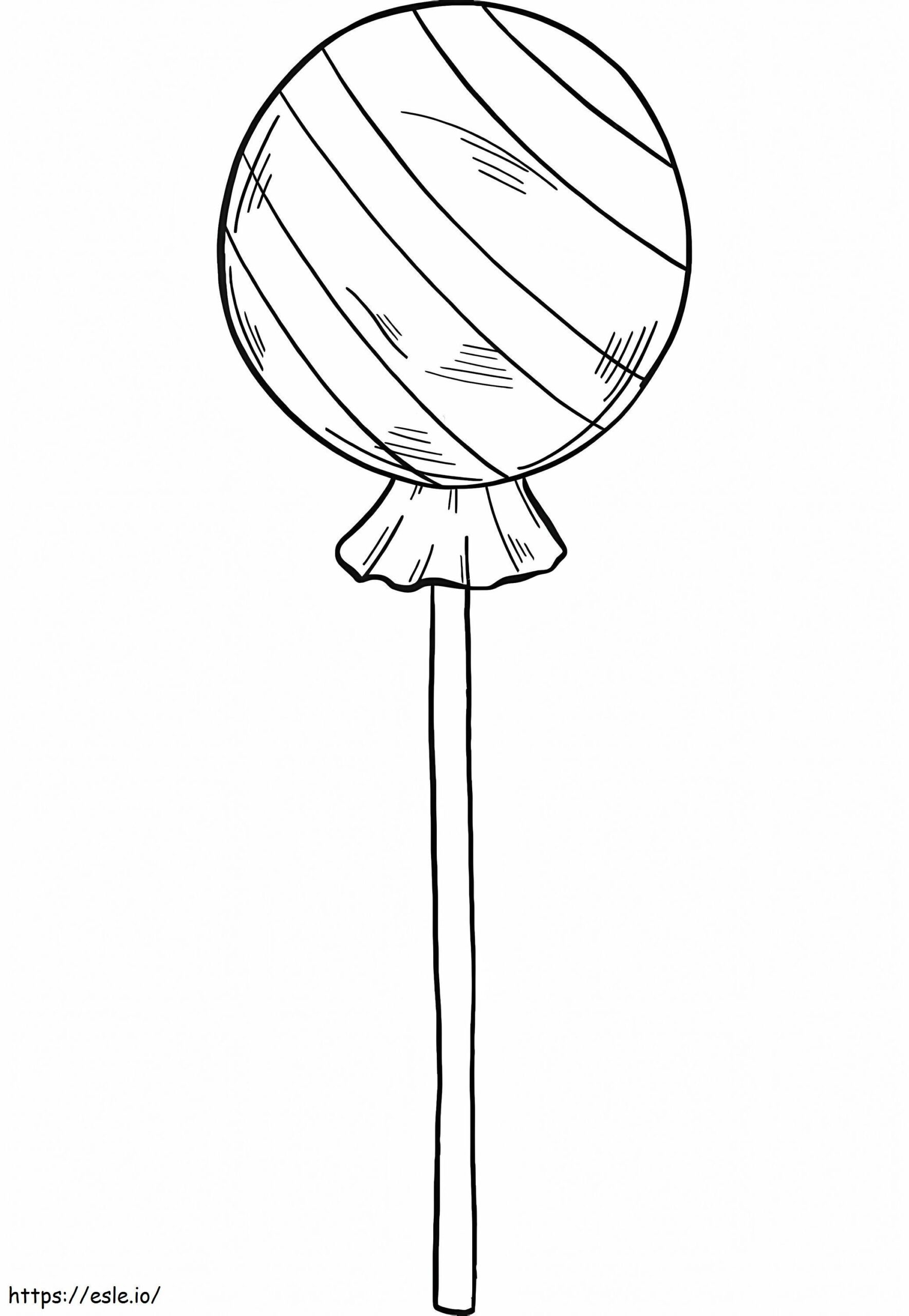 Lollipop For Kid Coloring Page