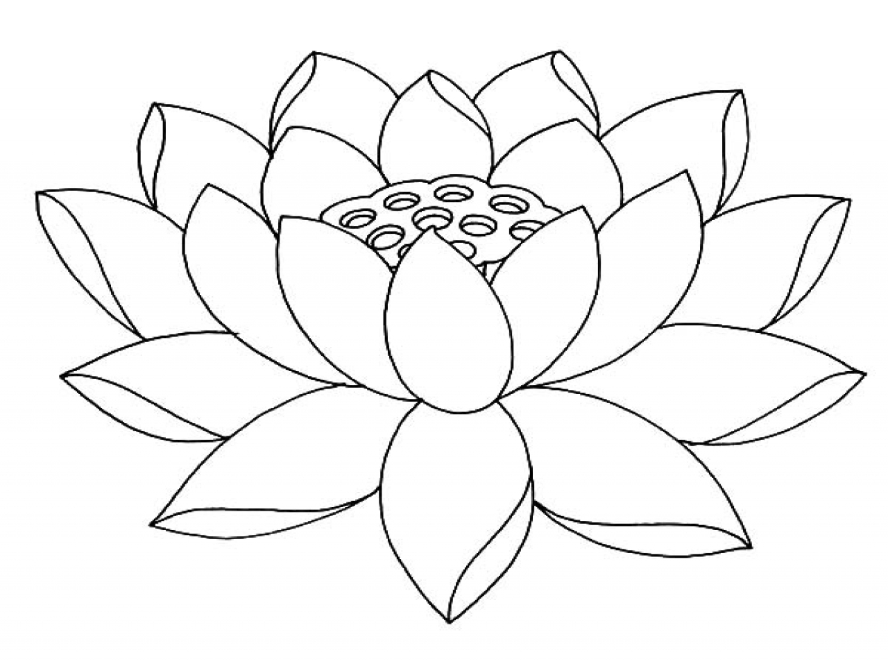 Lotus Flower Coloring Page At GetColorings Free Printable Colorings Pages To Print And Color