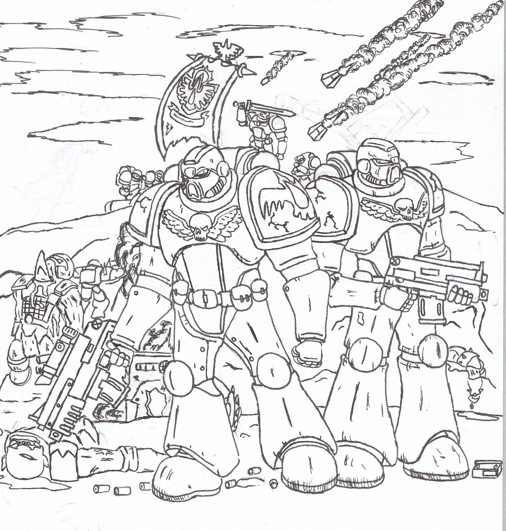 Loudlyeccentric 35 Warhammer 40k Coloring Pages