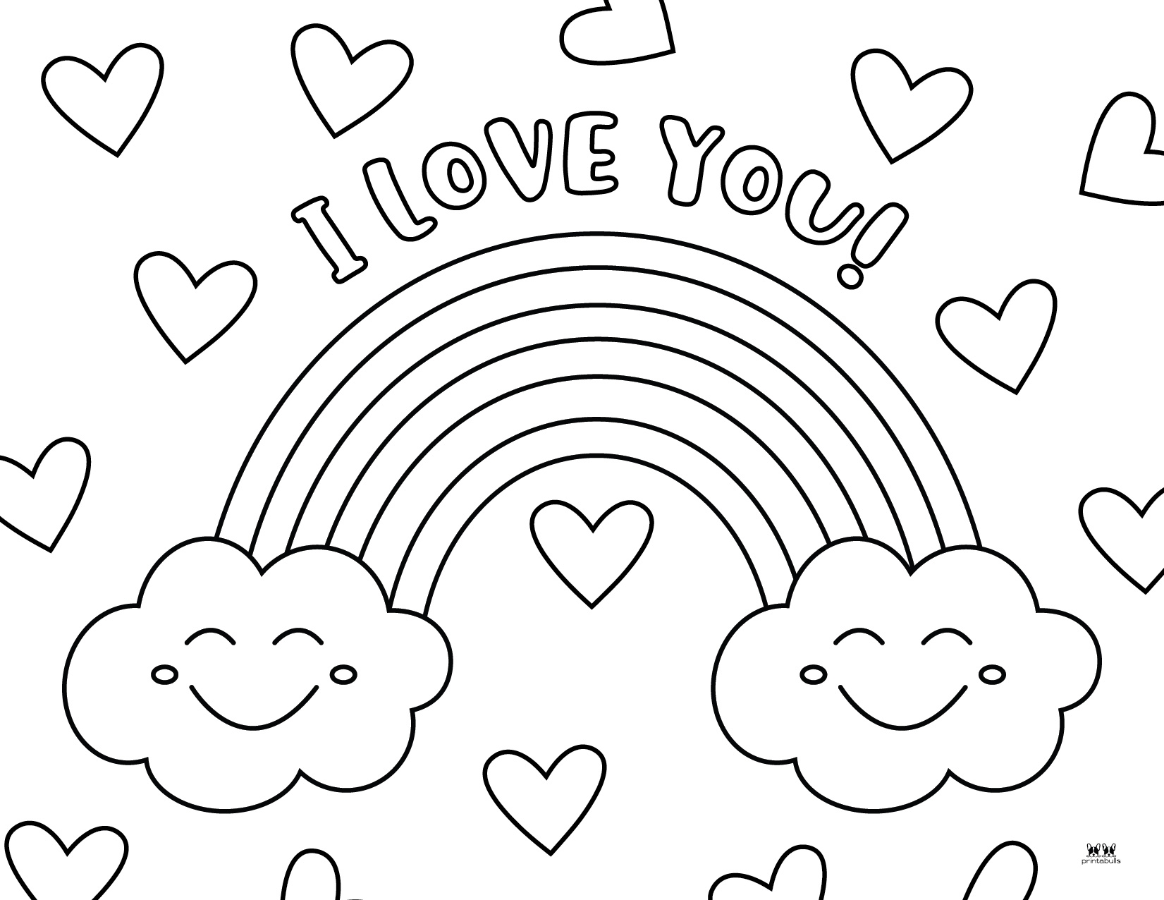 Love I Love You Coloring Pages FREE Printables Printabulls
