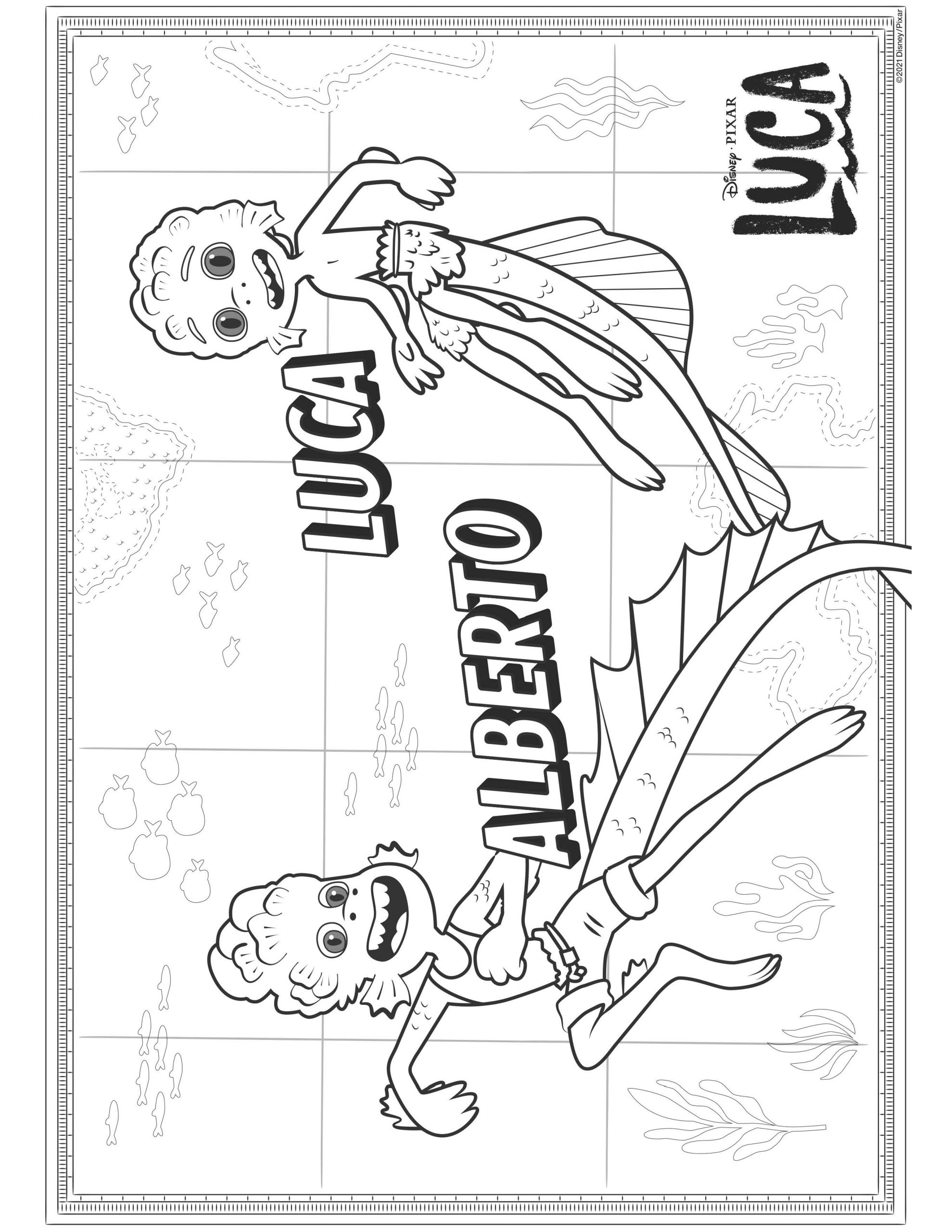 Luca Coloring Pages For Kids Coloring Pages