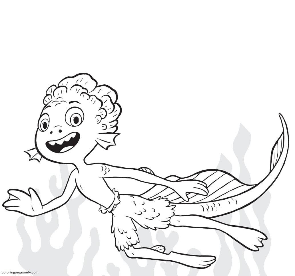 Luca Coloring Pages