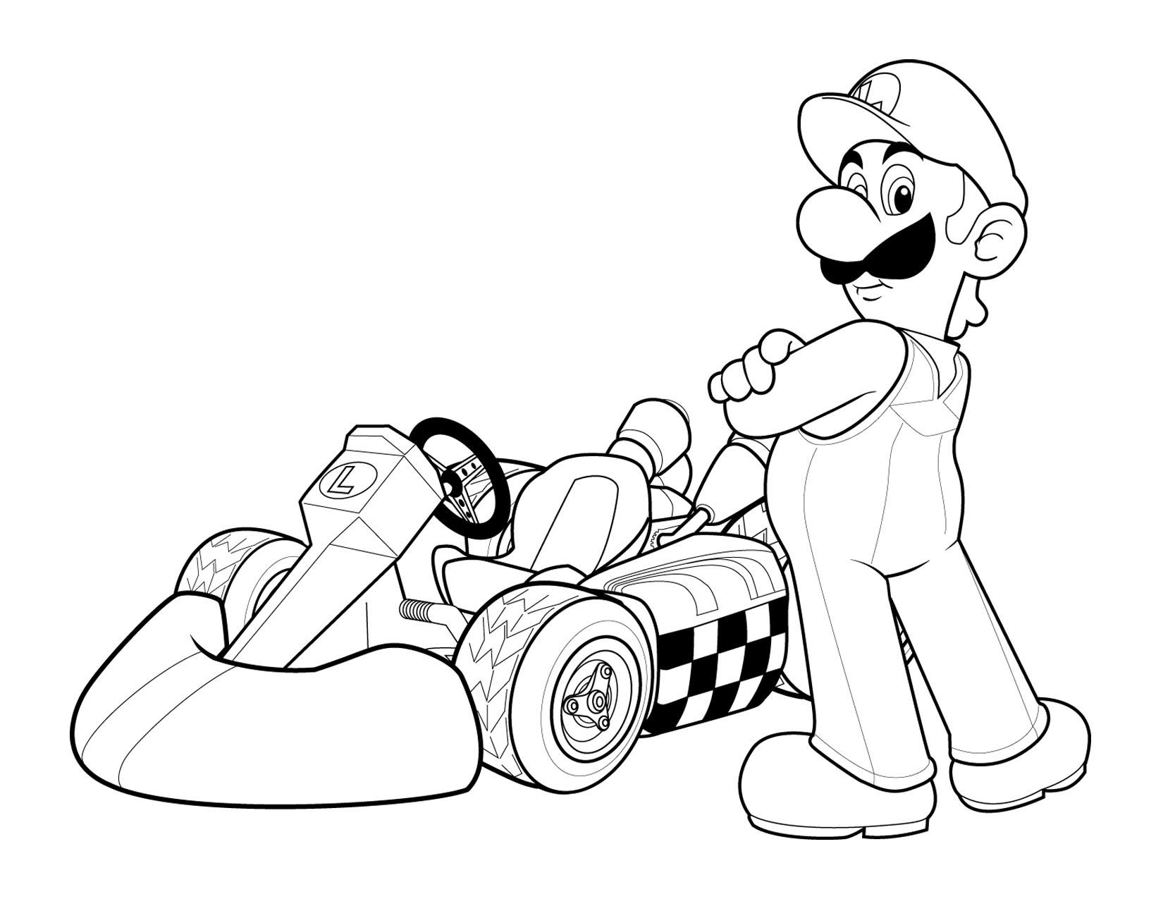 Luigi Coloring Kids Coloring Kids