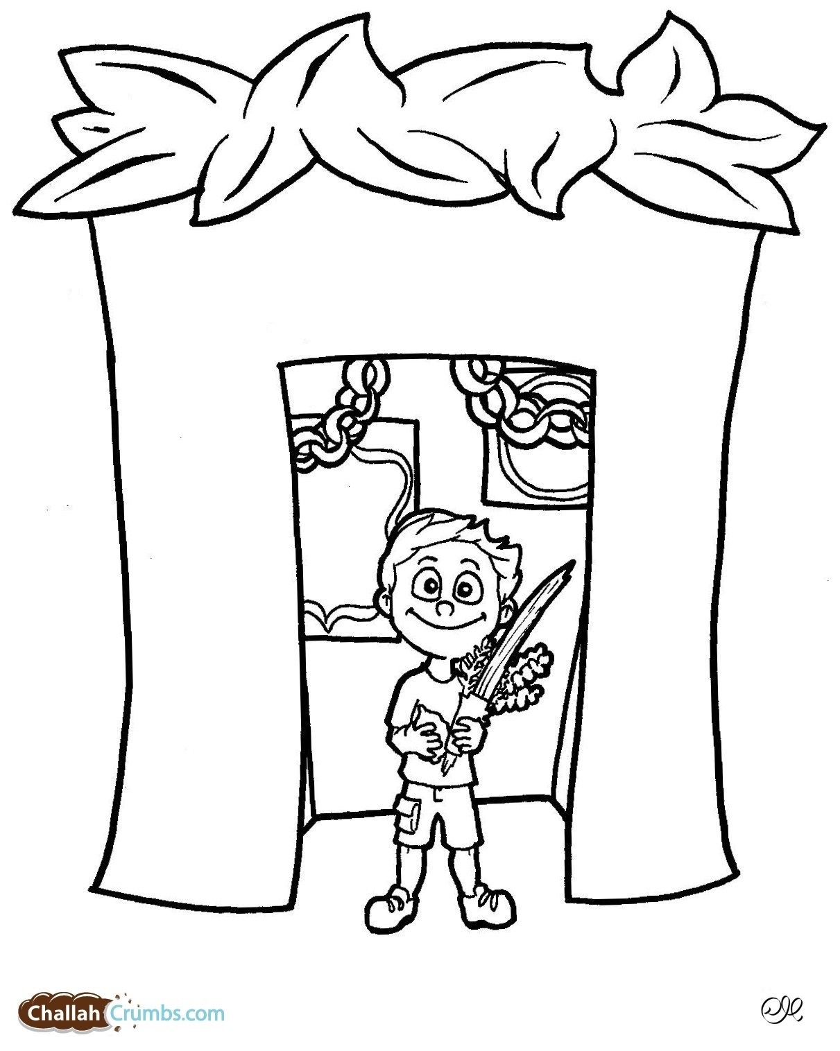 Lulav And Etrog Coloring Pages
