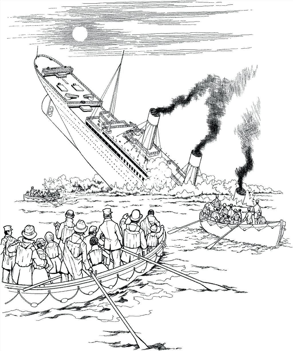 Lusitania Sinking Coloring Pages Sketch Coloring Page