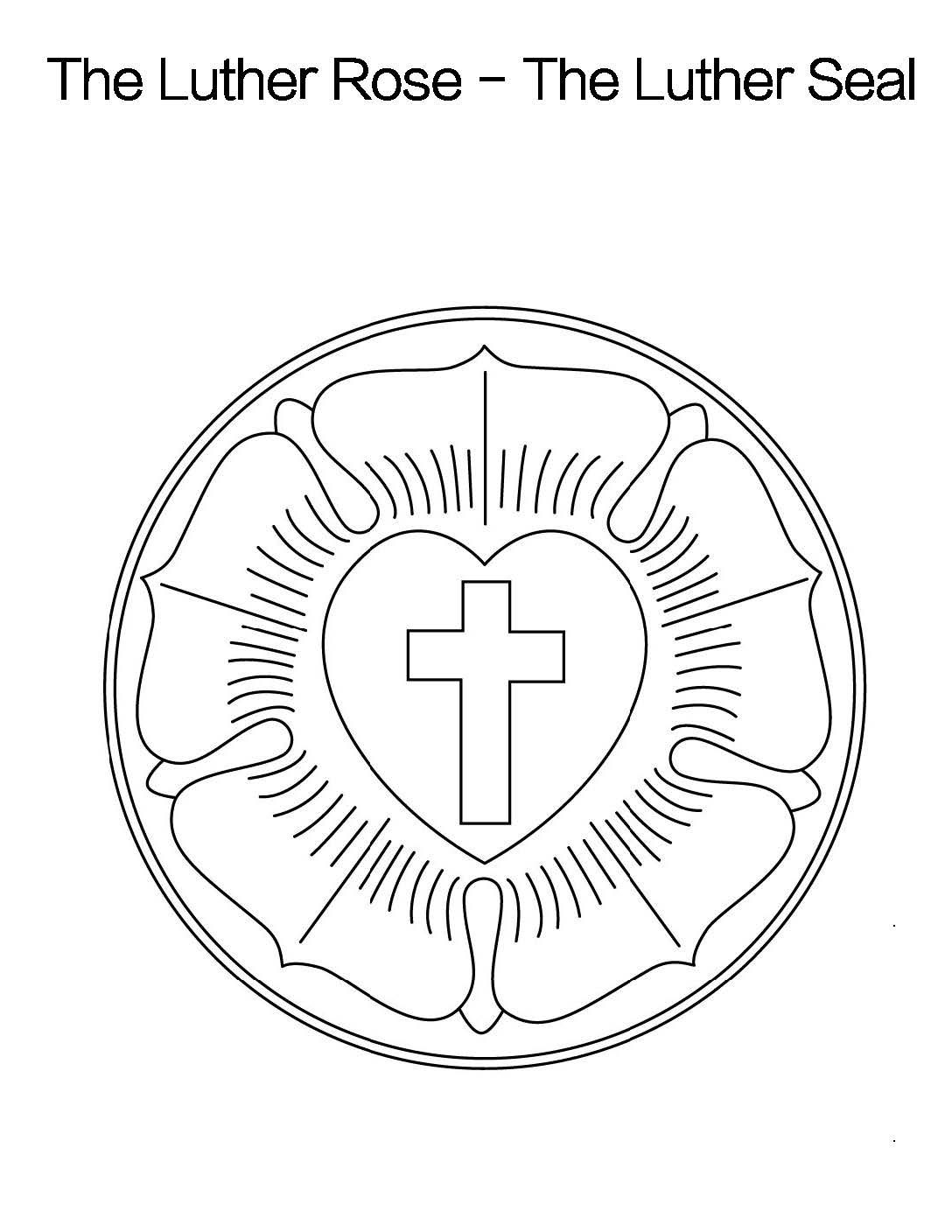 Luther Rose Coloring Page Coloring Pages