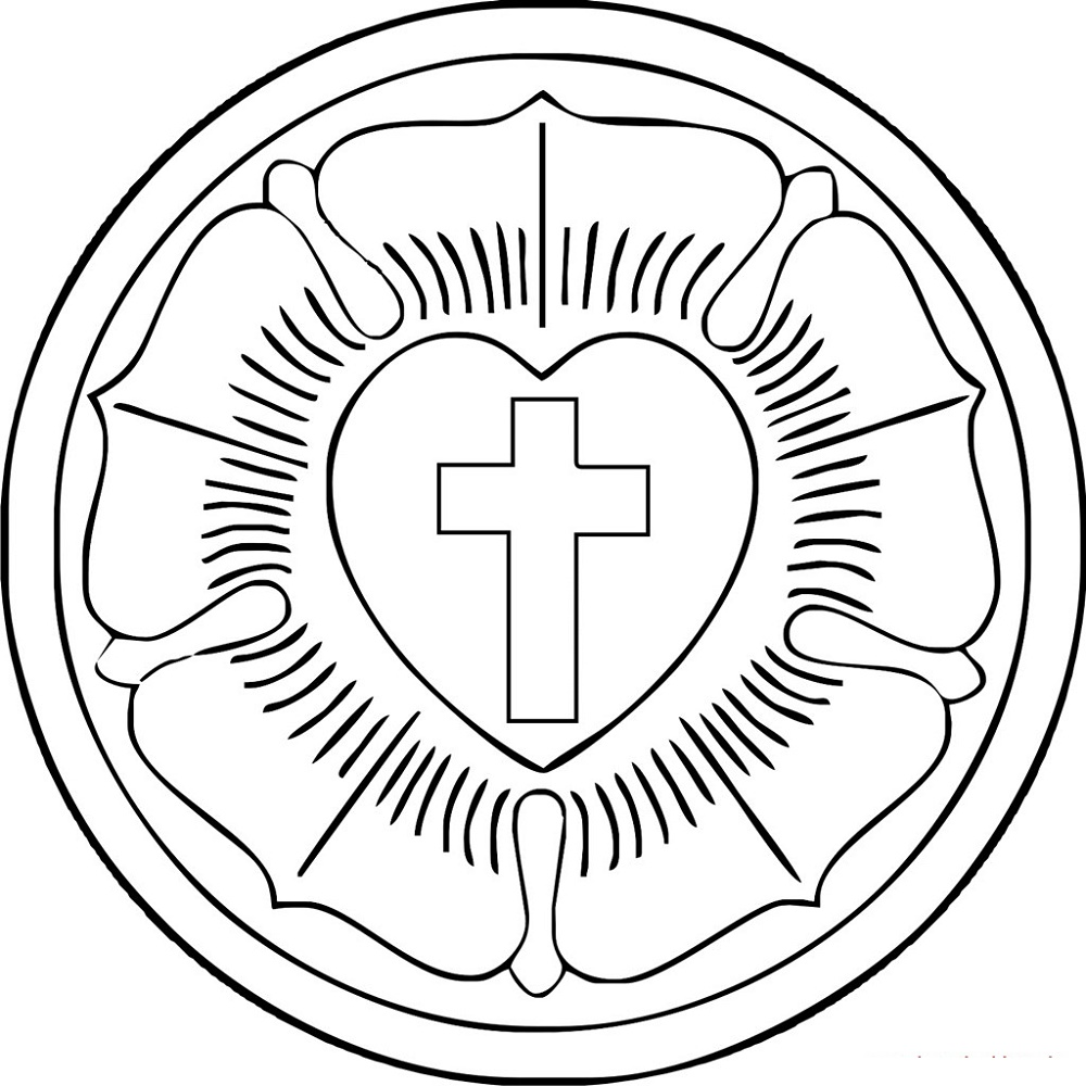 Luther Rose Coloring Page Coloring Pages