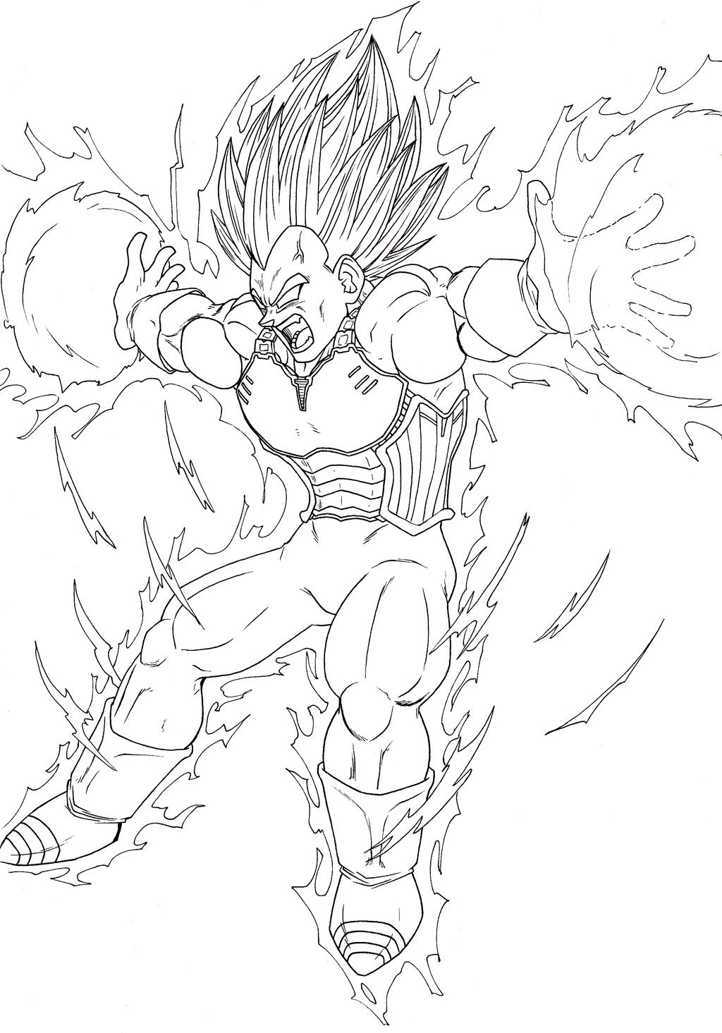 Majin Vegeta Coloring Pages Coloring Pages