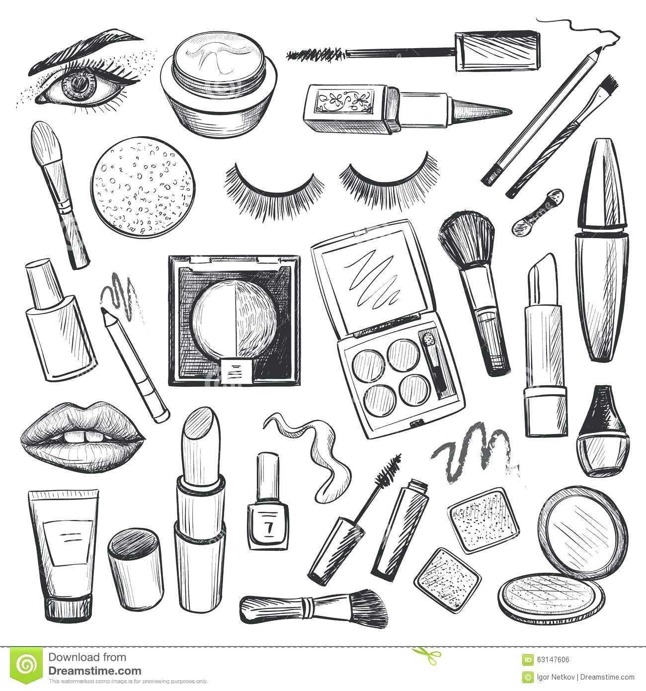 Makeup Coloring Page