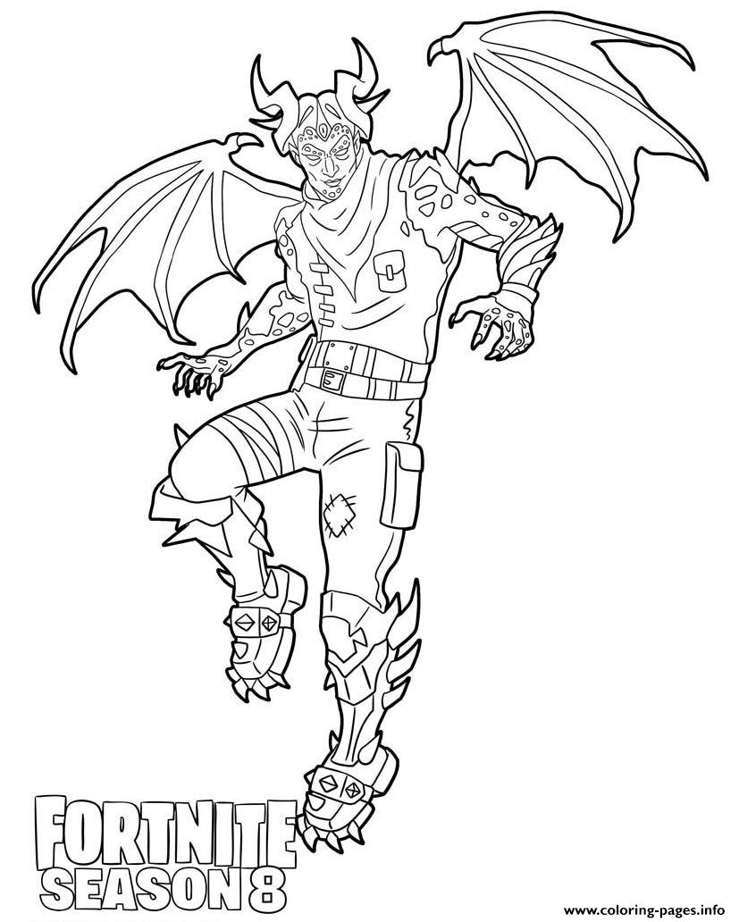 Fortnite Season 8 Coloring Pages