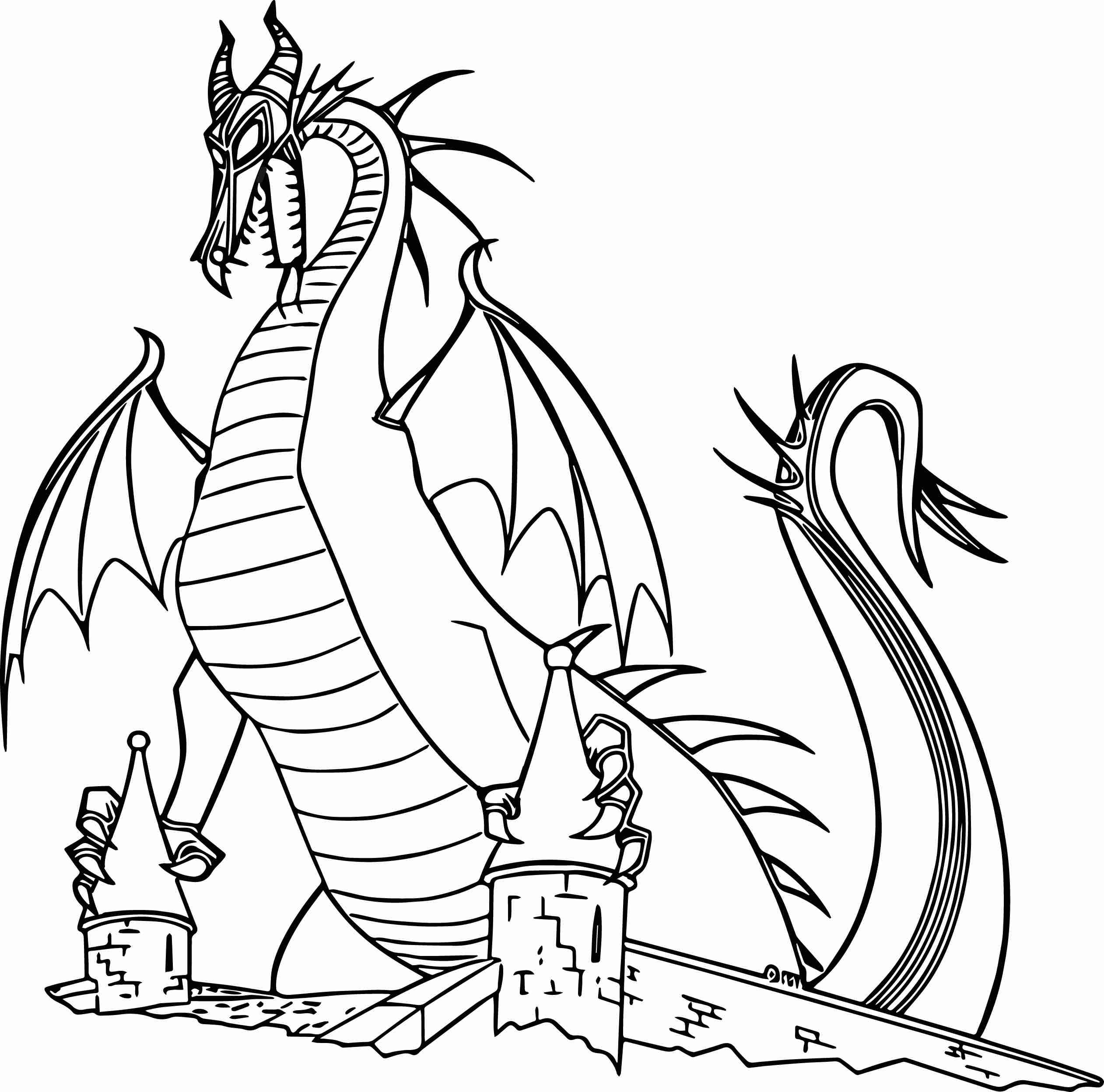 Maleficent Dragon Coloring Pages At GetColorings Free Printable Colorings Pages To Print