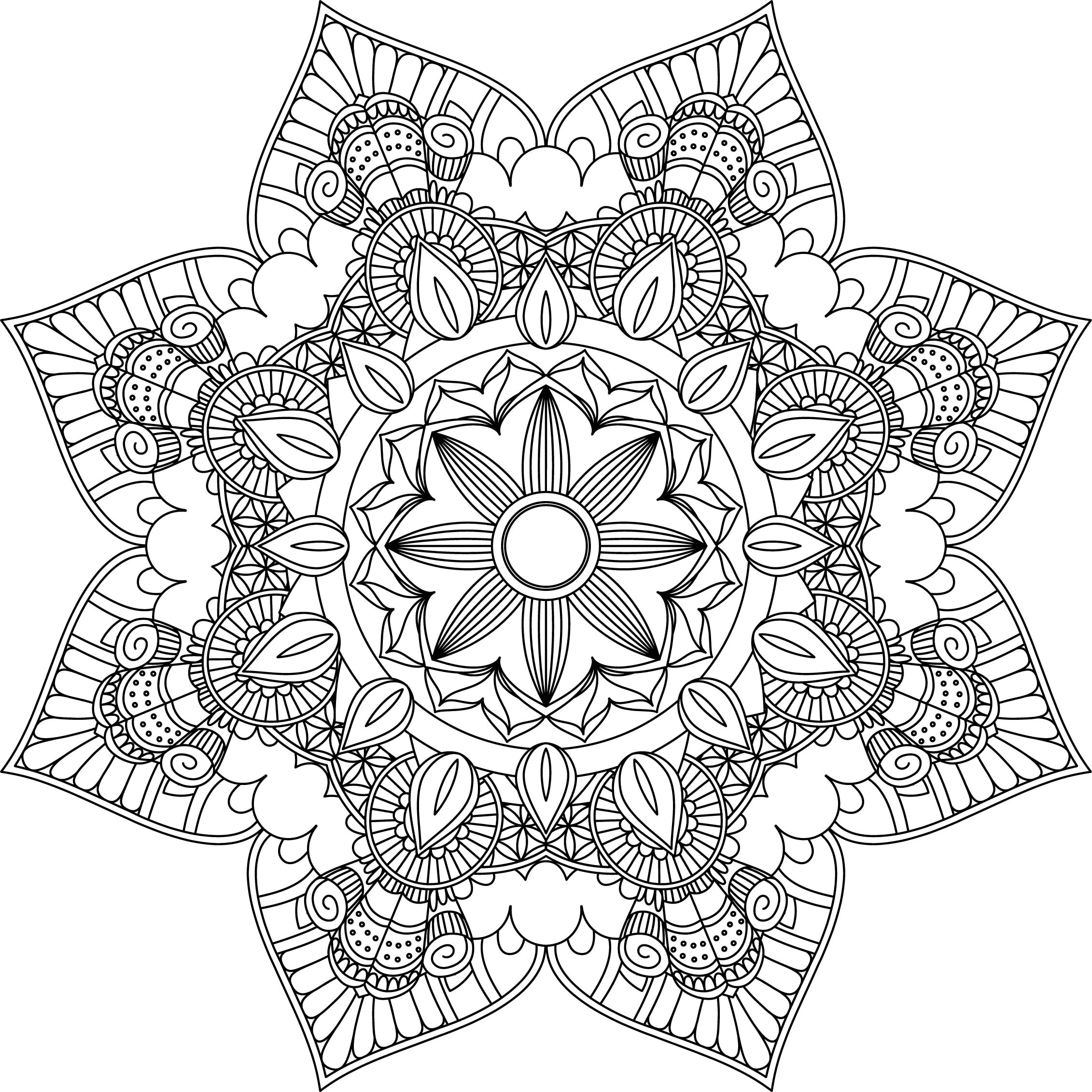 Mandala Coloring Pages Adult Coloring Sheet Printable Coloring Page Grown Up Coloring