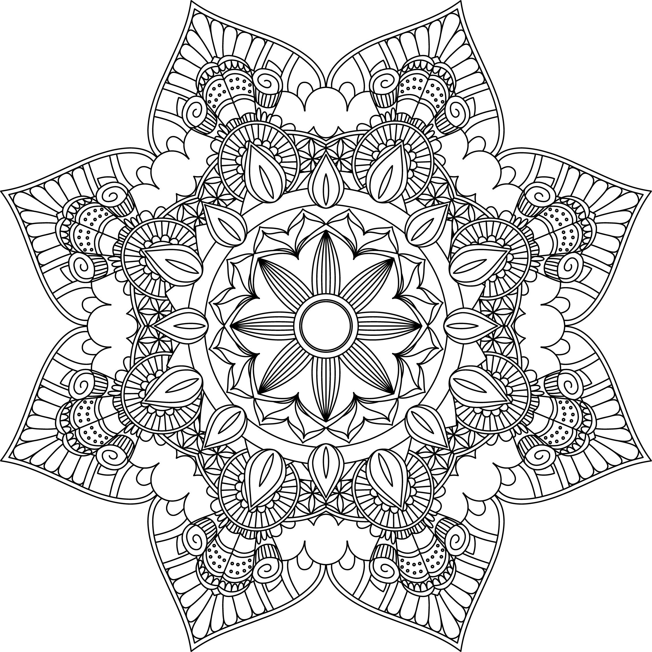 Mandala Coloring Pages Adult Coloring Sheet Printable Coloring Page Grown Up Coloring