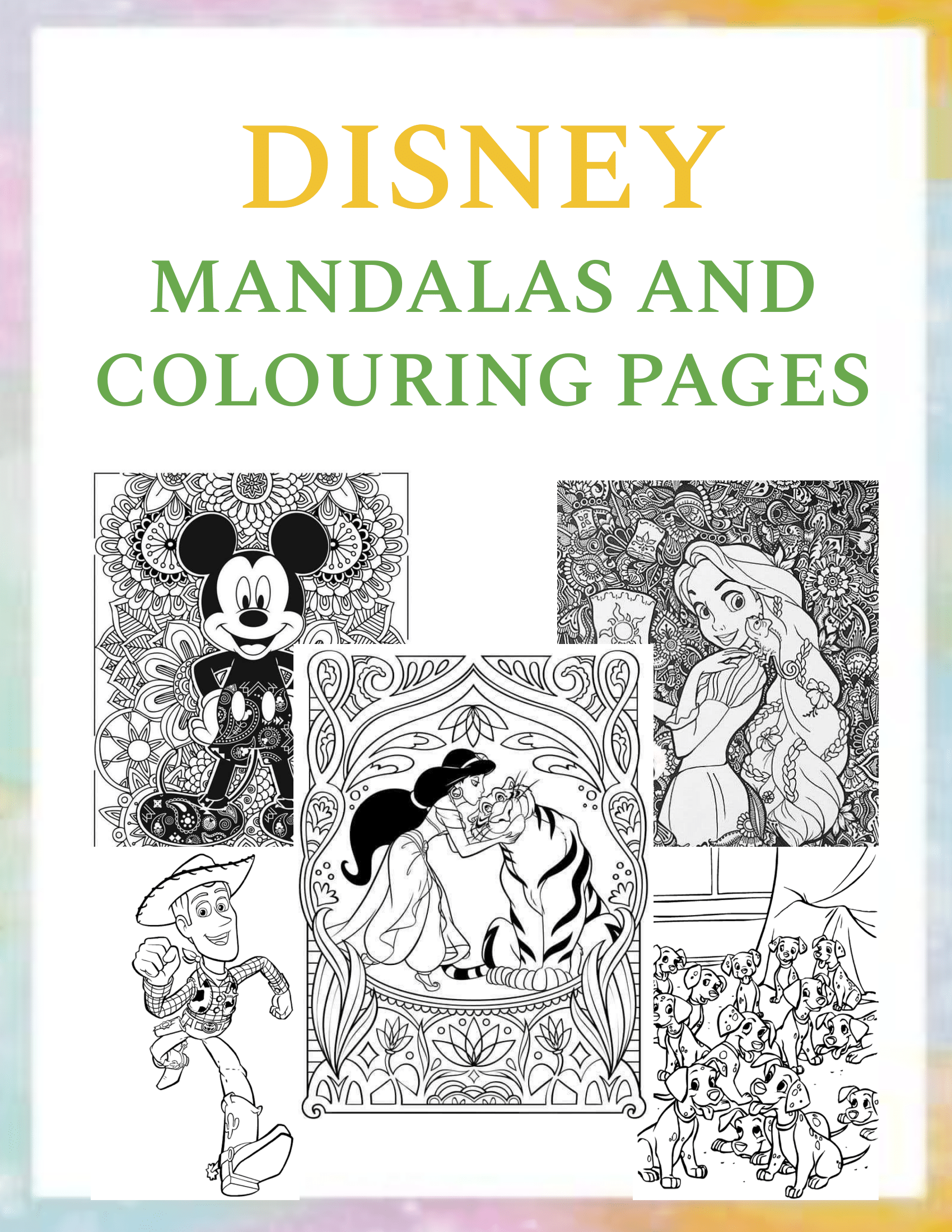 Disney Mandala Coloring Pages