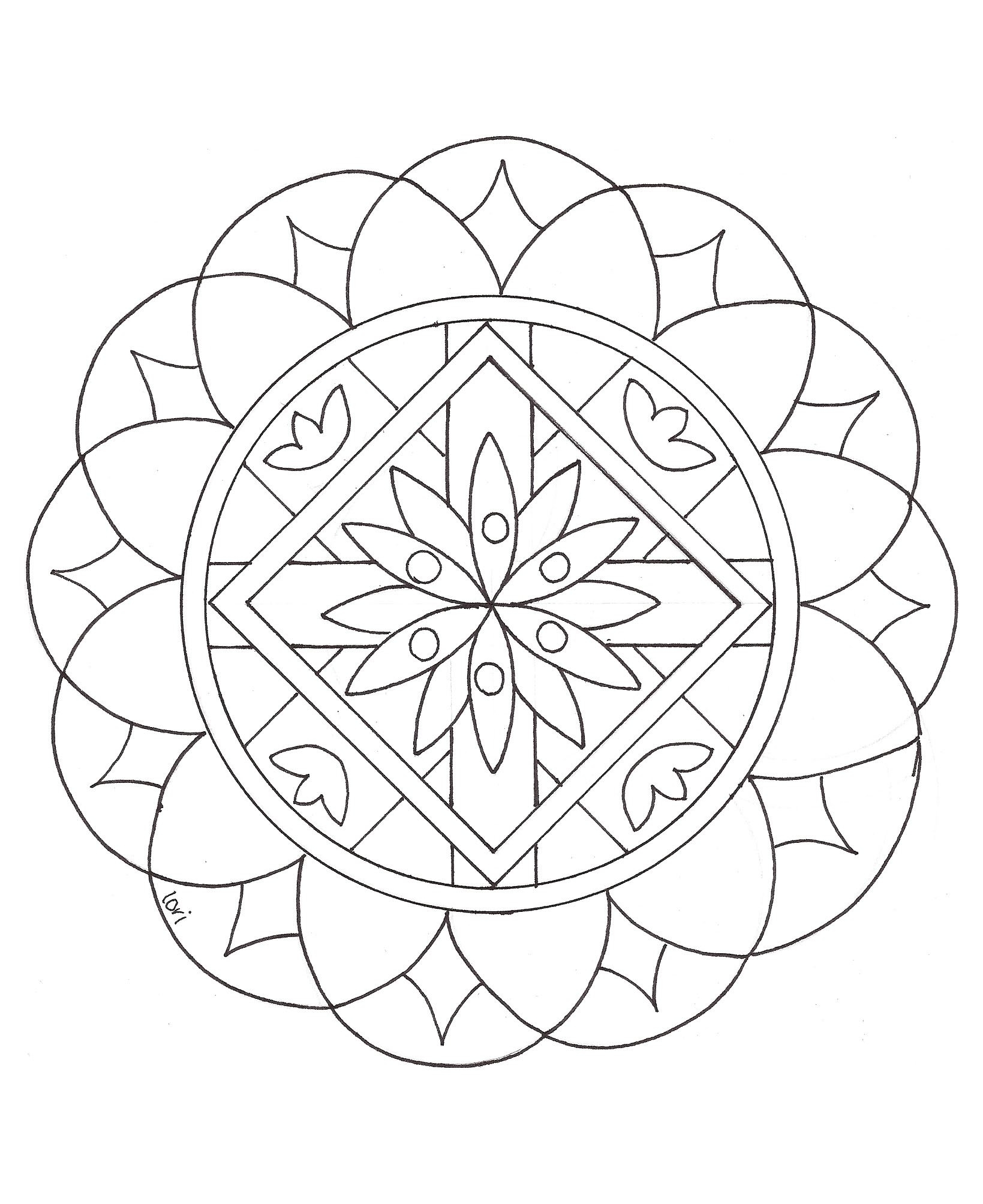 Mandalas To Color For Children Mandala Coloring Pages For Kids
