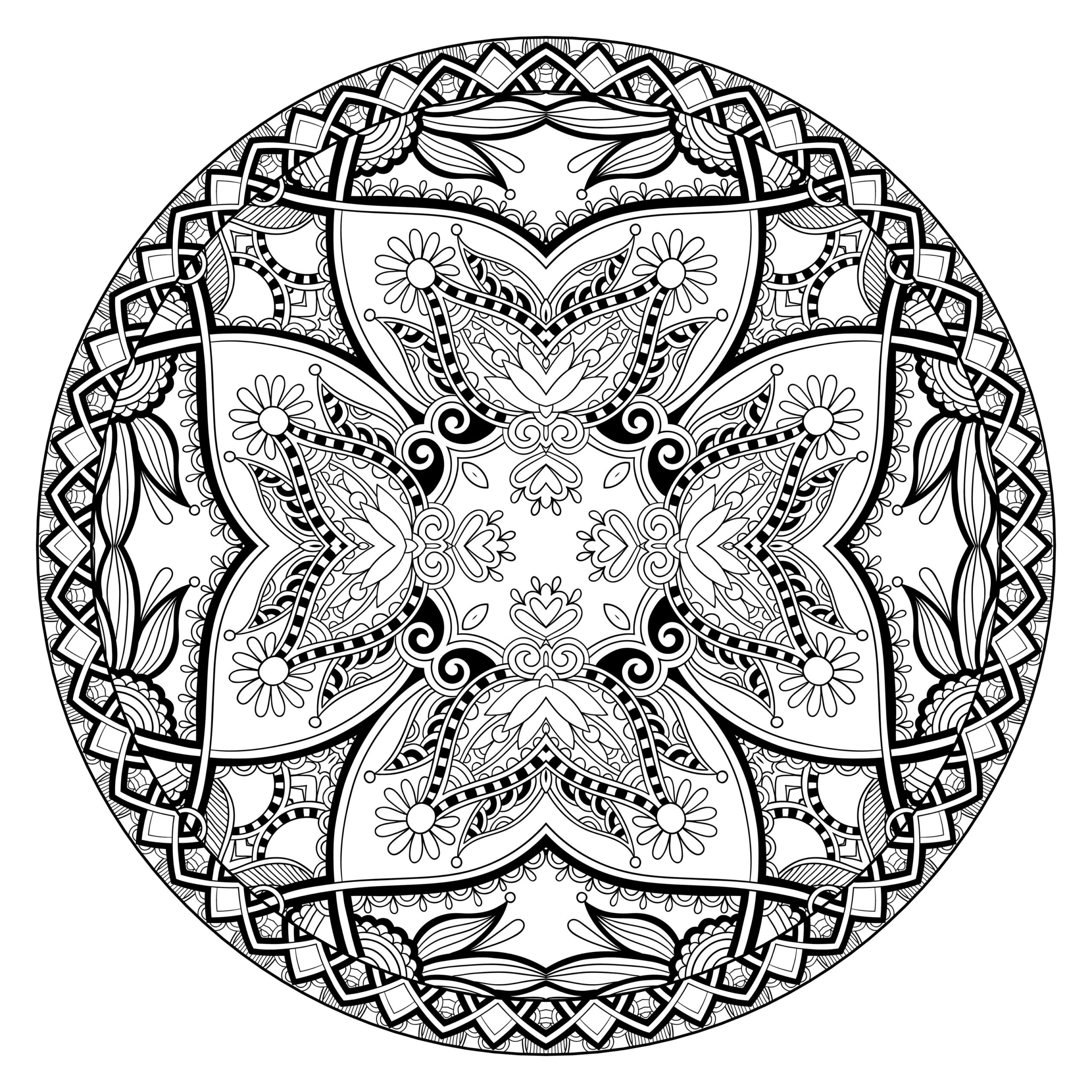 Mandalas To Download For Free Mandala Coloring Pages For Kids