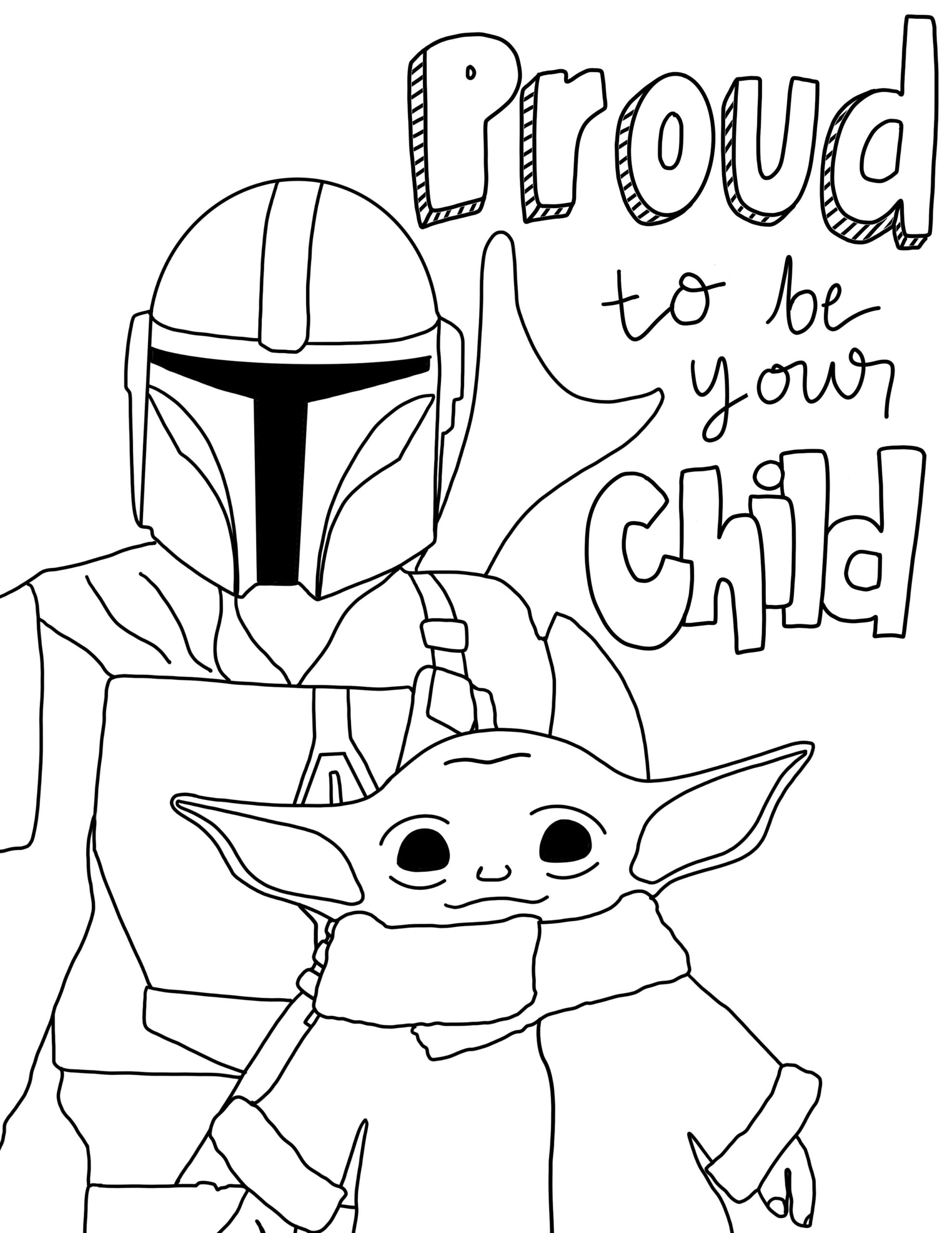 Mandalorian Coloring Pages Free Printable Teachcreativa