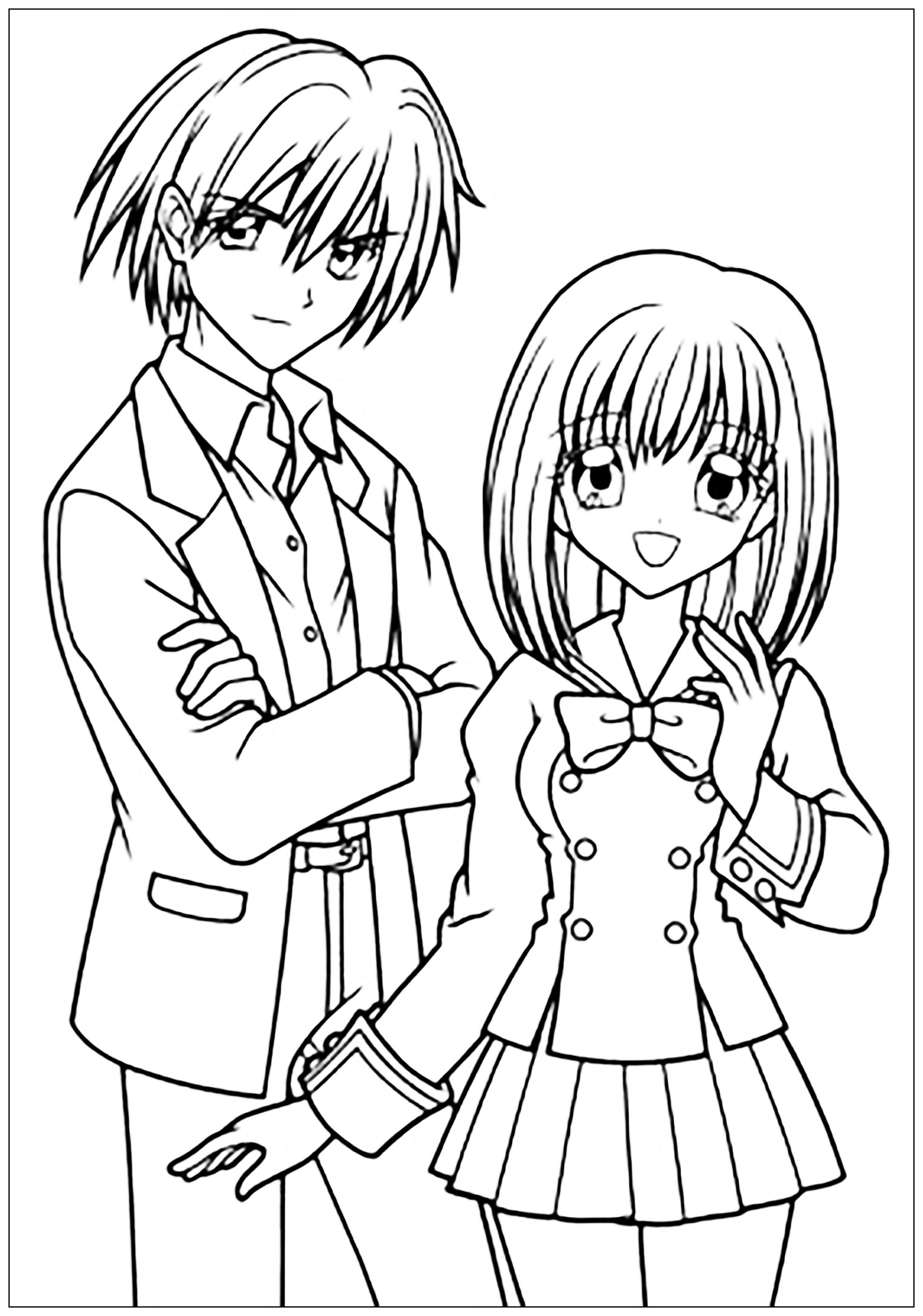 Manga To Color For Kids Manga Various Coloring Pages For Kids