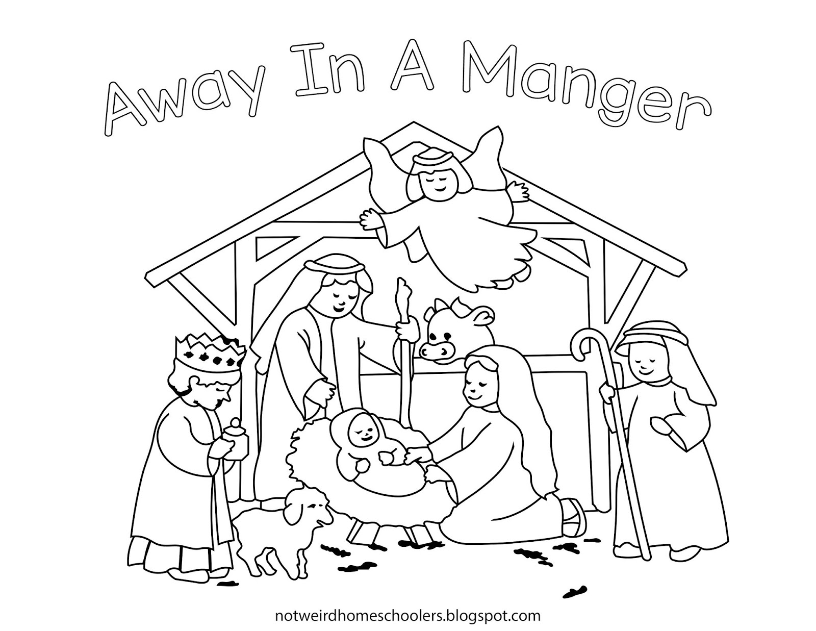 Manger Scene Printable