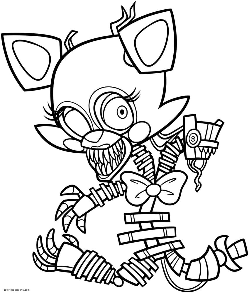 Mangle Fnaf Coloring Page For Kids Free Five Nights At Freddys Images And Photos Finder