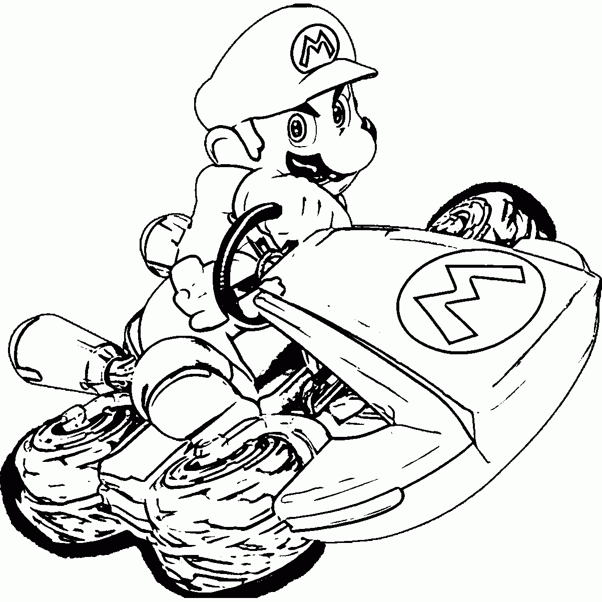 Mario Kart Coloring Pages