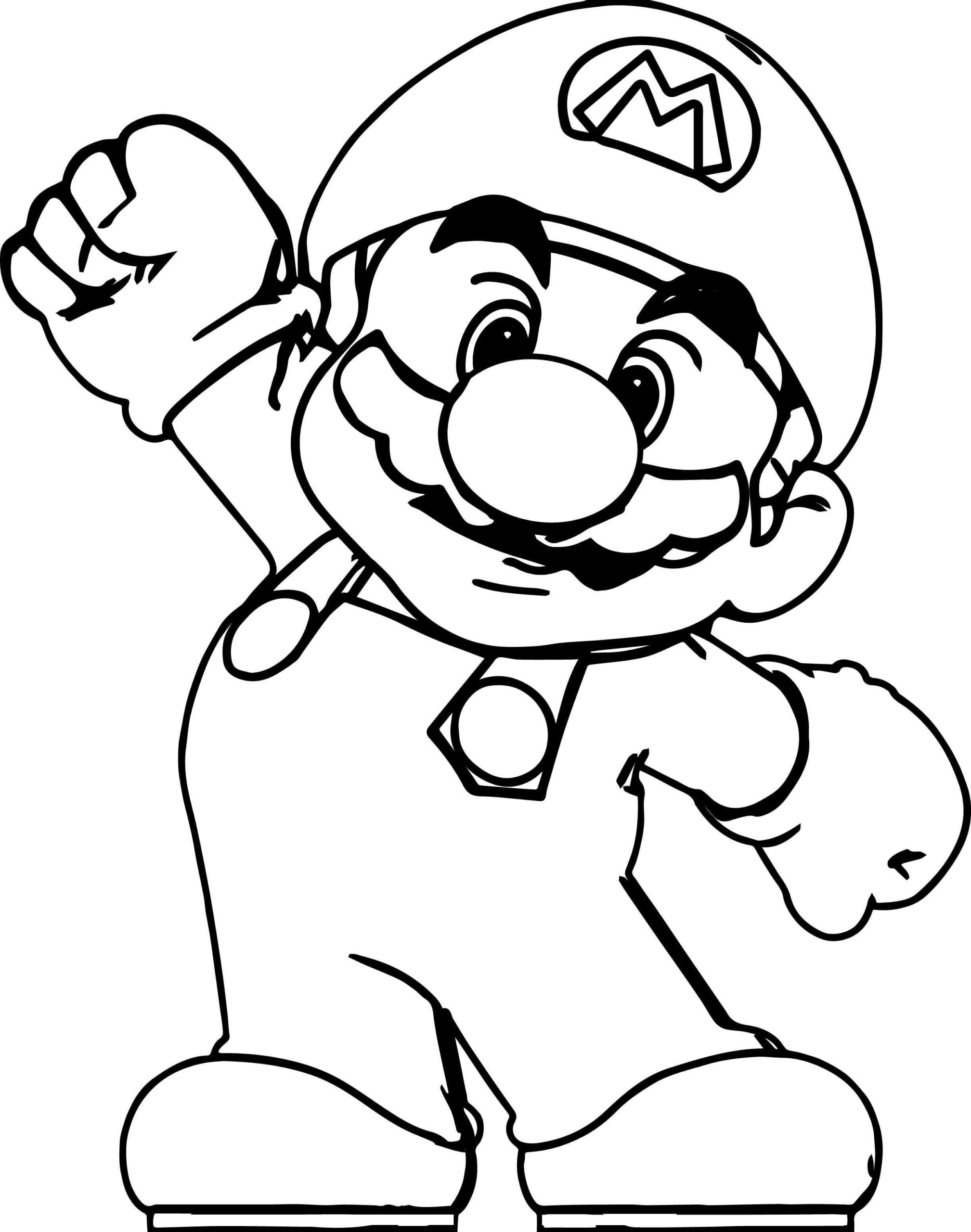 Mario Valentines Coloring Pages Dejanato