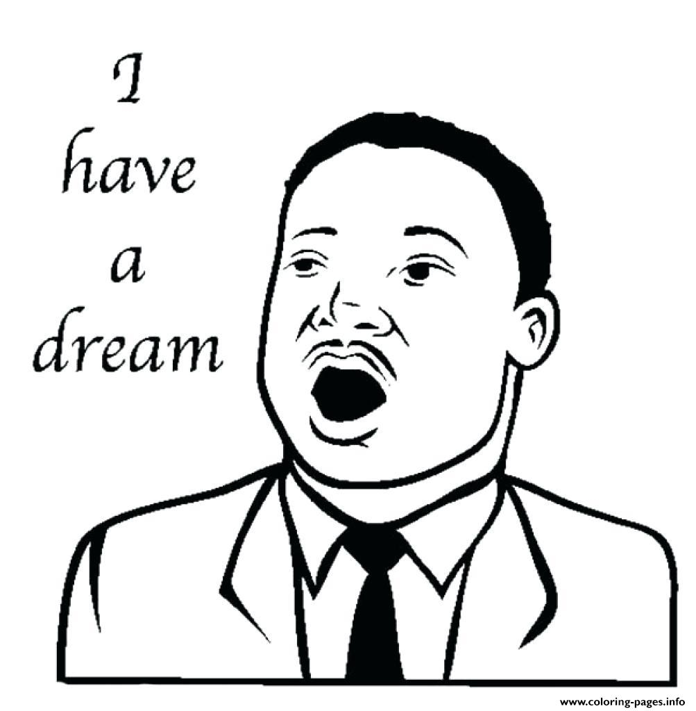 Free Printable Mlk Coloring Pages