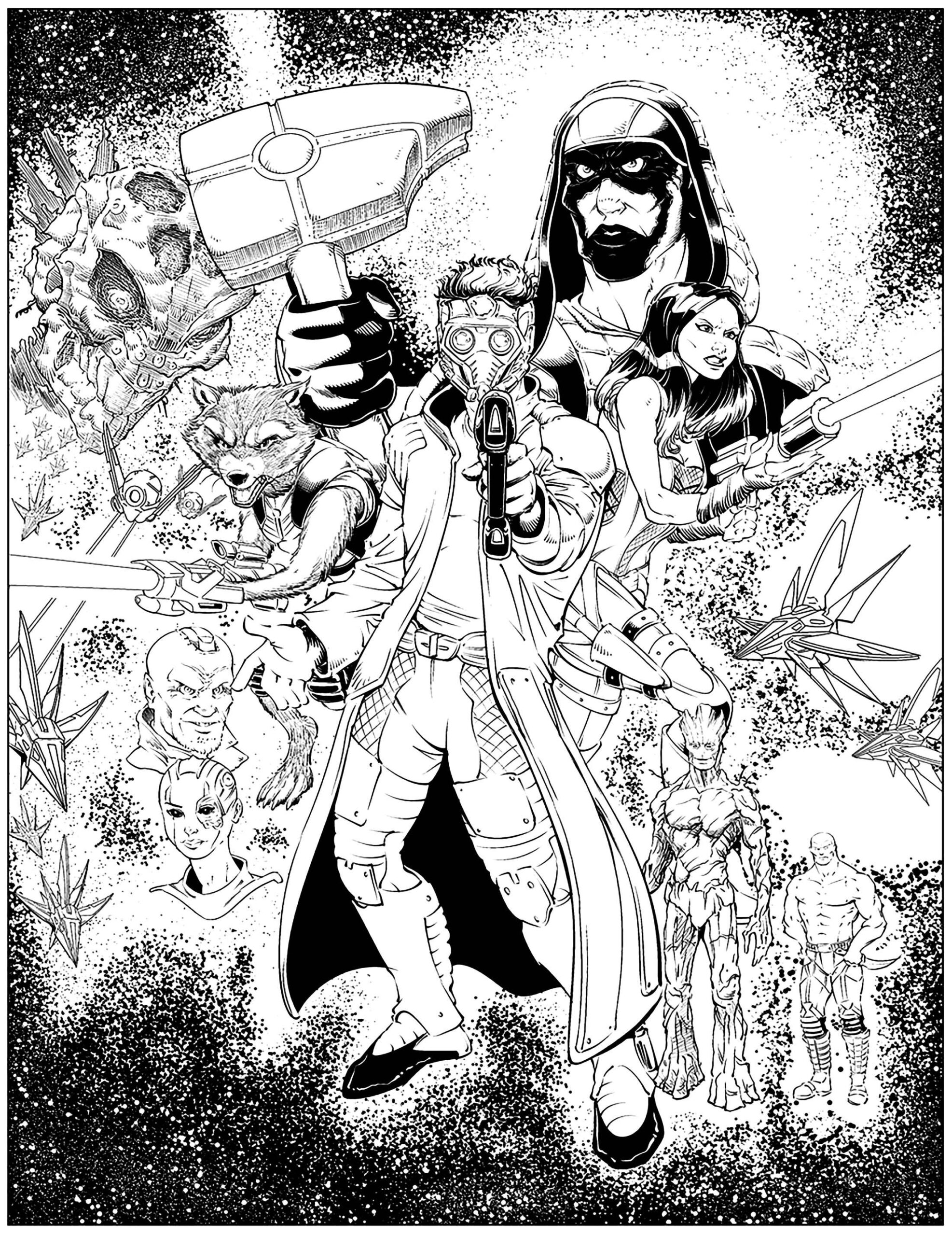 Marvel Coloring Pages For Adults