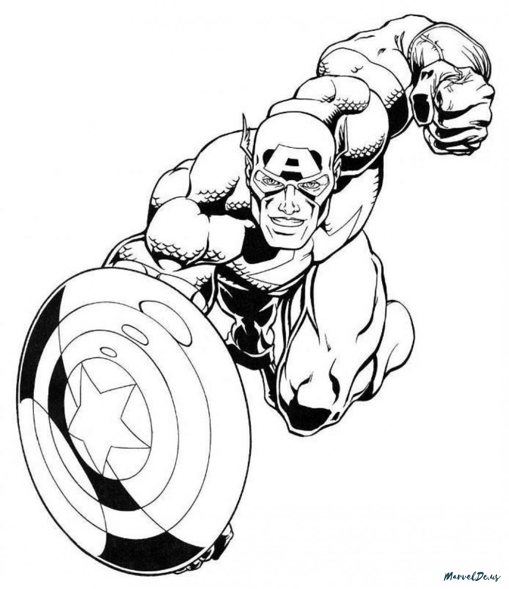 Avenger Falcon Printable Coloring Pages