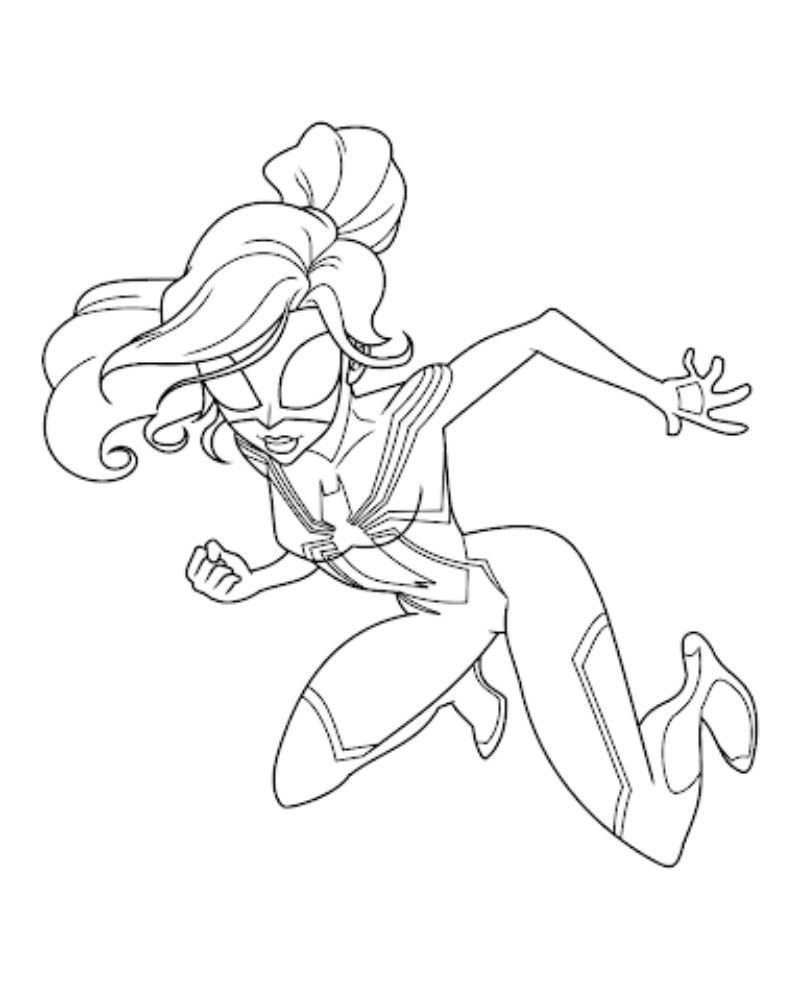 Marvel Spiderman Spidergirl Coloring Pages Disegni Da Colorare Disegni Colori