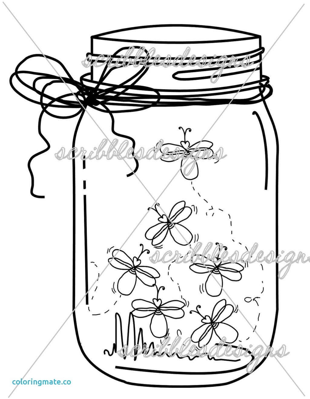 Mason Jar Drawing Template At GetDrawings Free Download