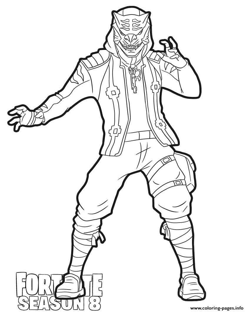 Master Key From Fortnite Season 8 Coloring Page Printable