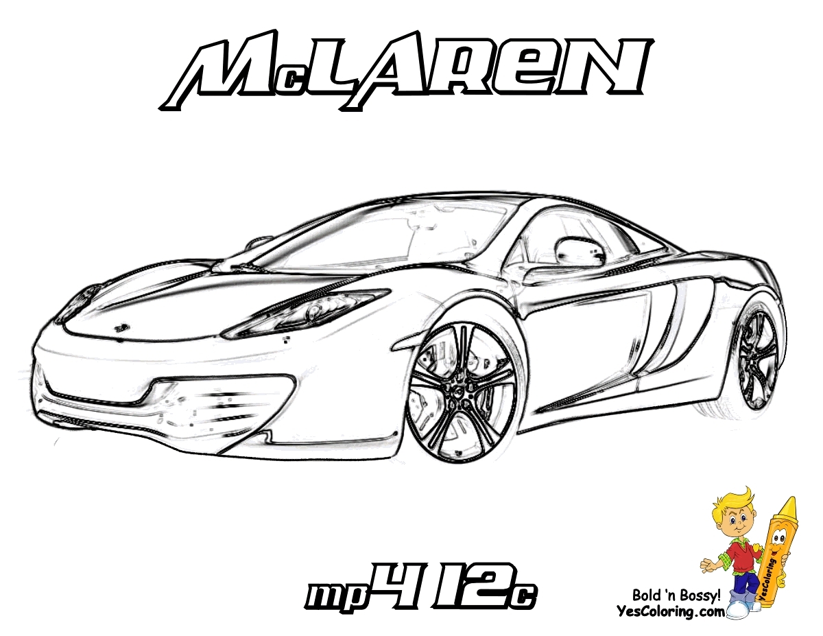 Mclaren Coloring Page