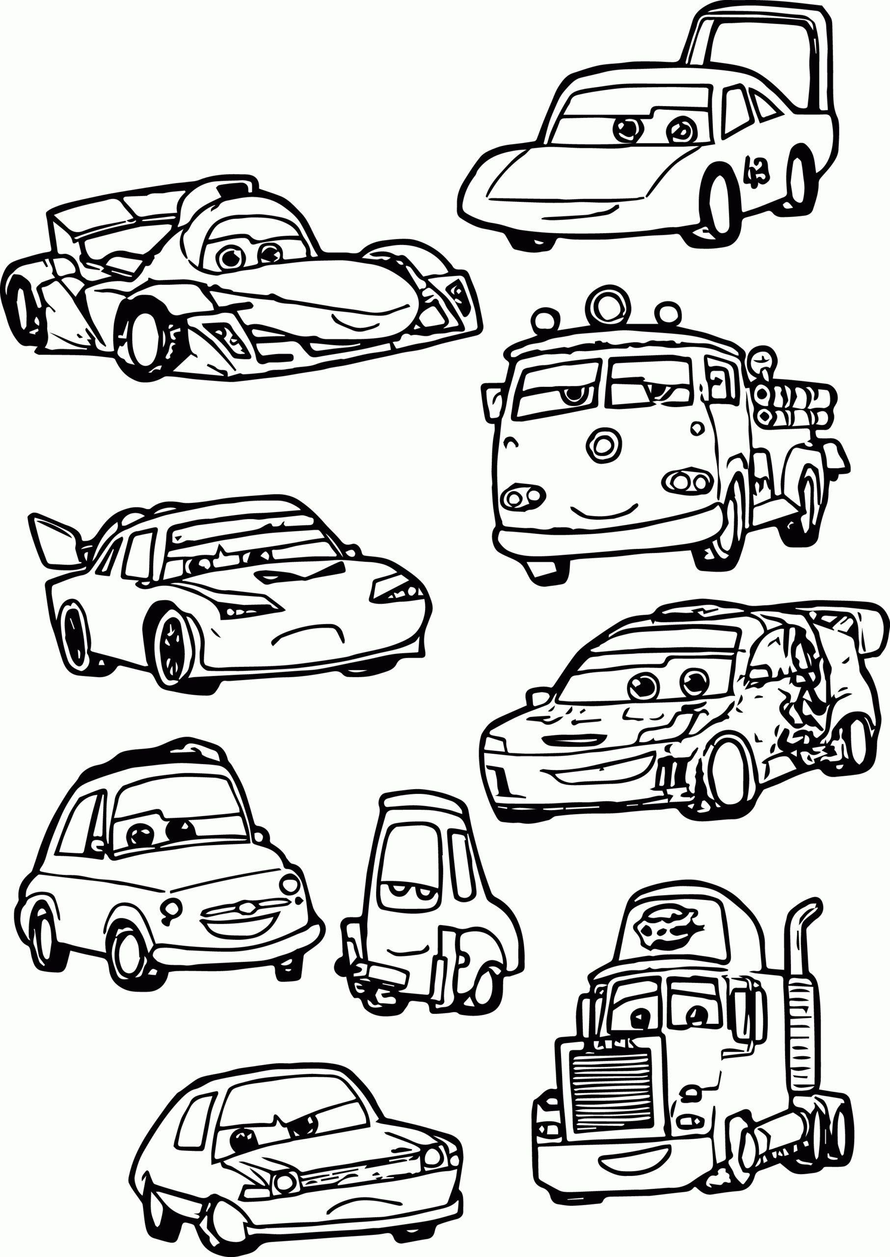 Mcqueen Cars 2 Coloring Pages Coloring Home