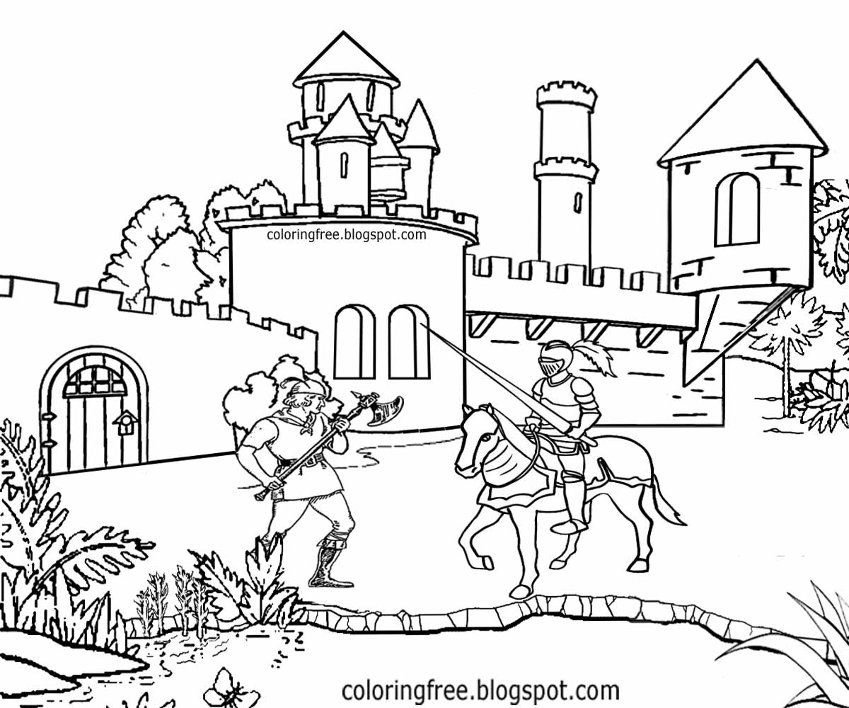 Medieval Coloring Pages Learny Kids