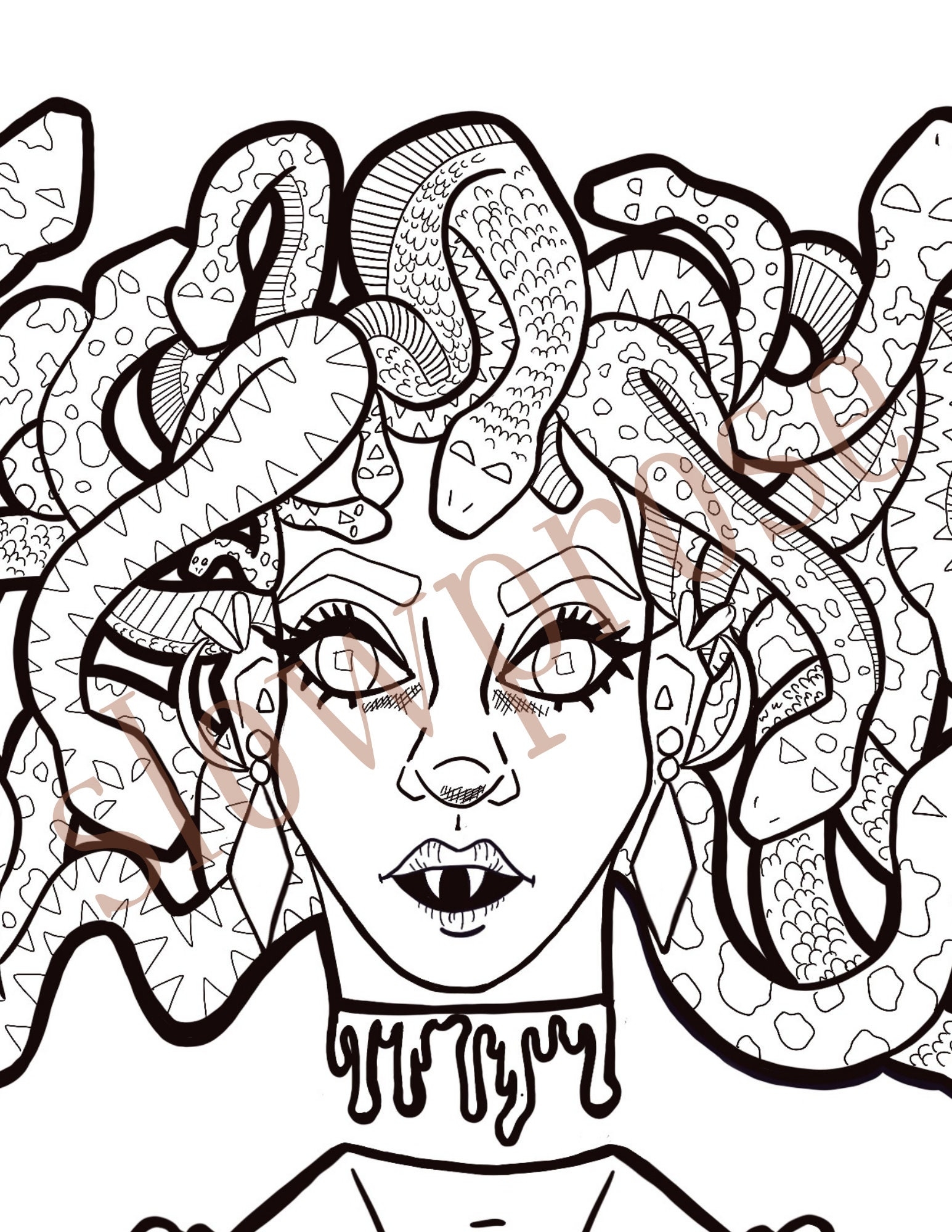 Medusa Coloring Pages Printable