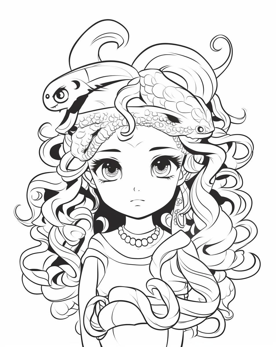 Medusa Coloring Pages Printable