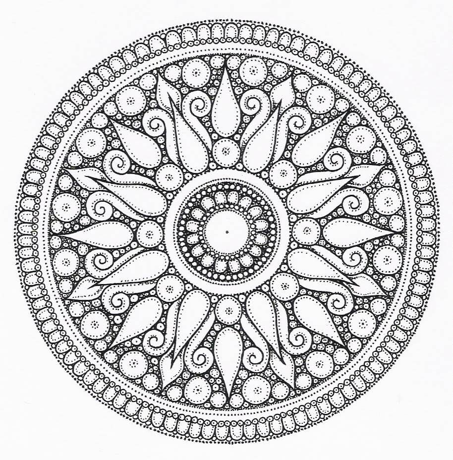 Mehndi Coloring Pages Coloring Home