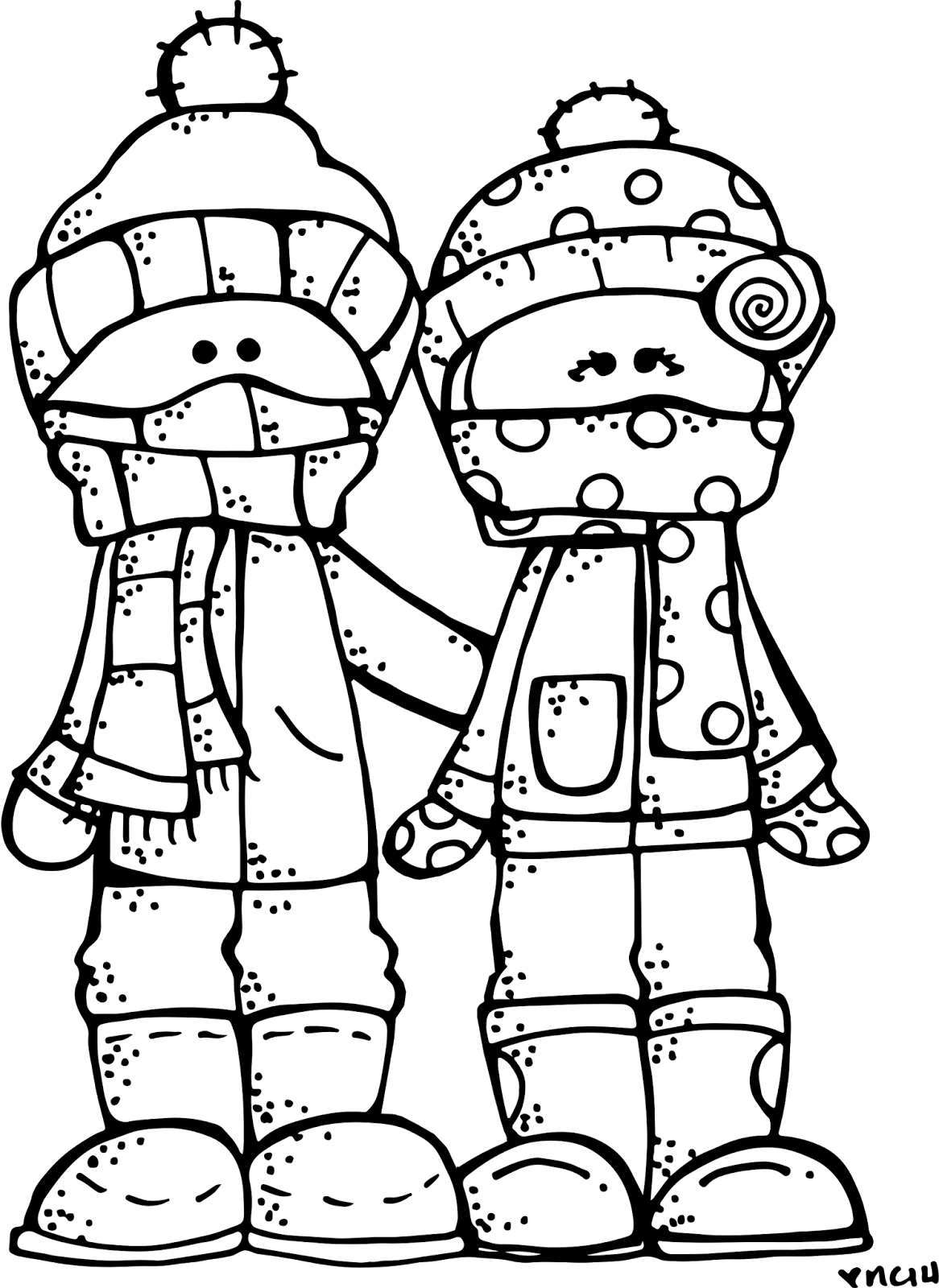 MelonHeadz Happy Winter Boyama Kitaplar Boyama Sayfalar K