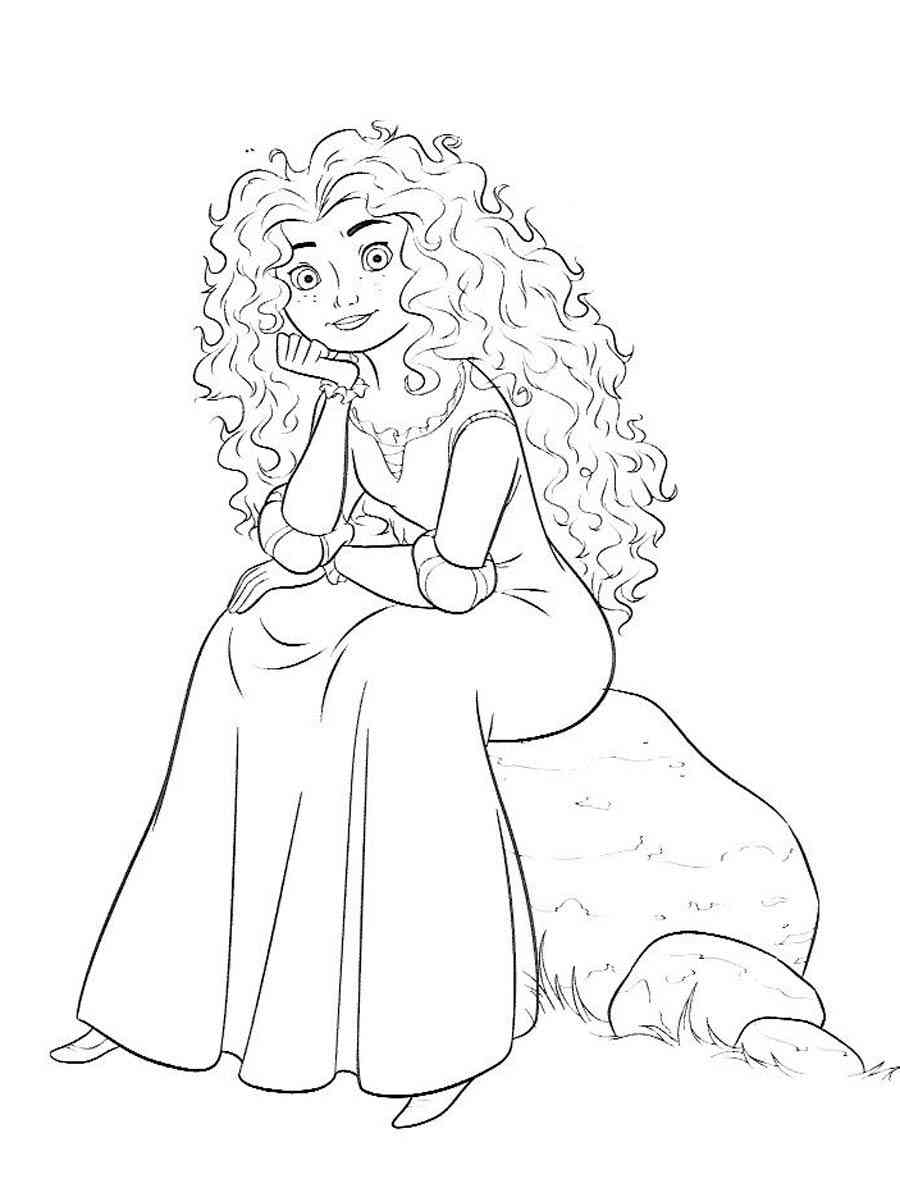 Merida Coloring Page