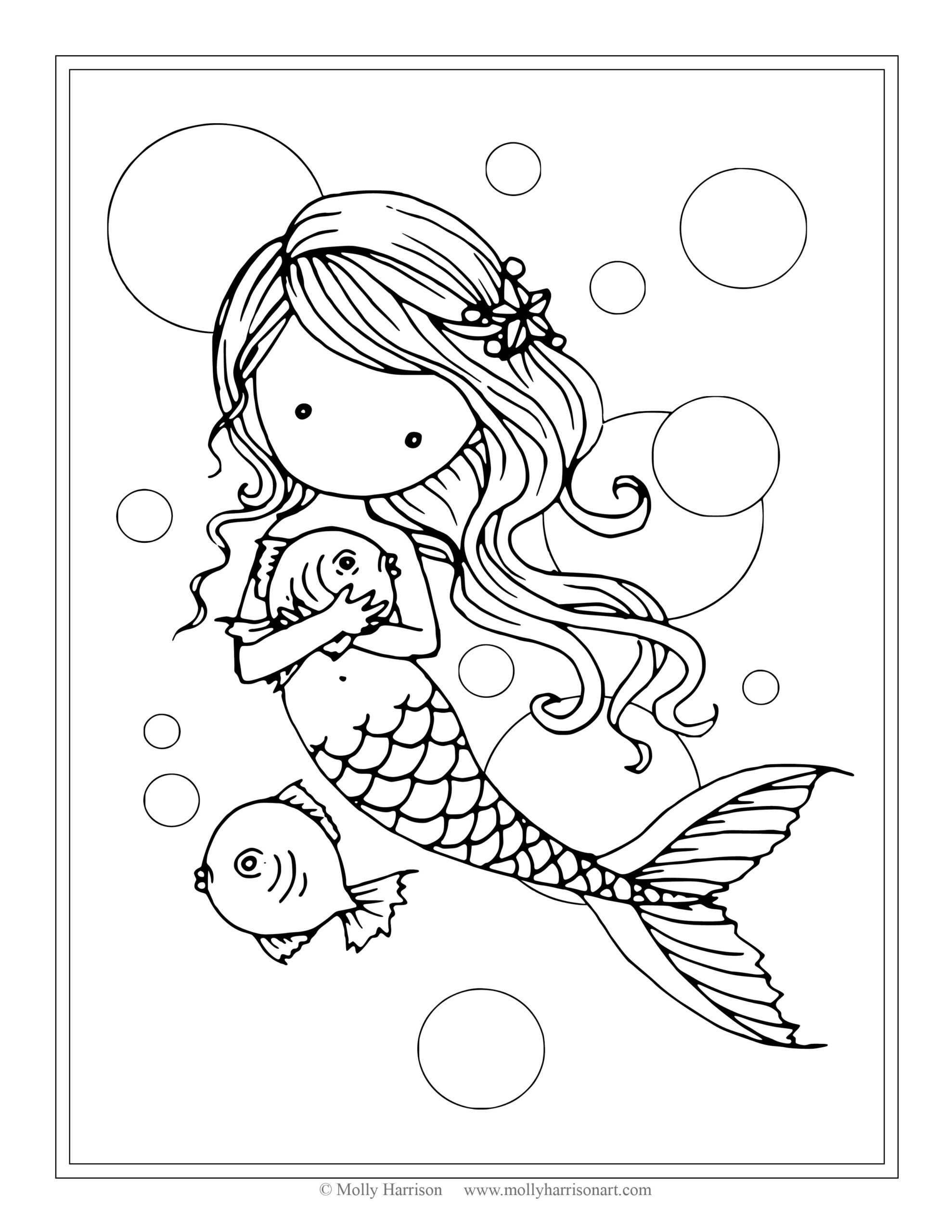 Mermaids Coloring Pages