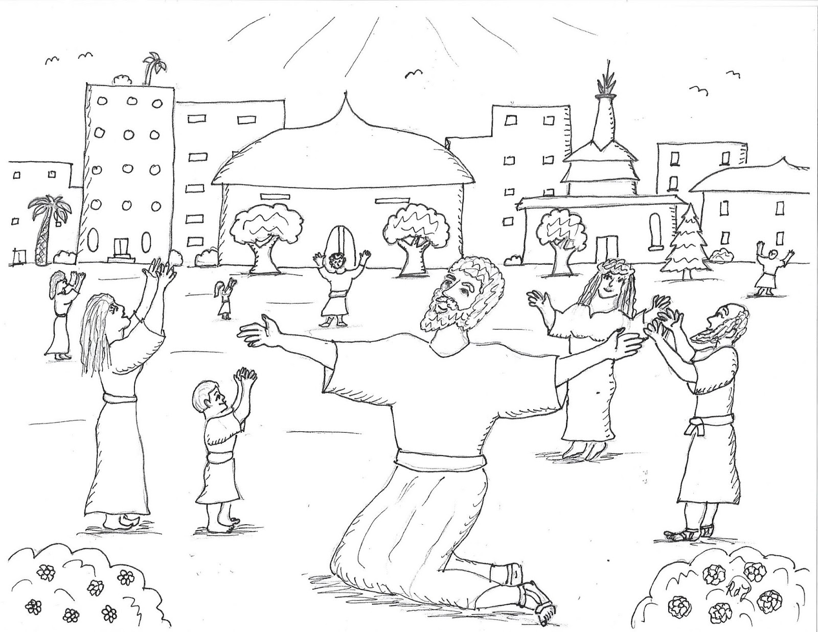 Methuselah Enoch Coloring Page Coloring Pages