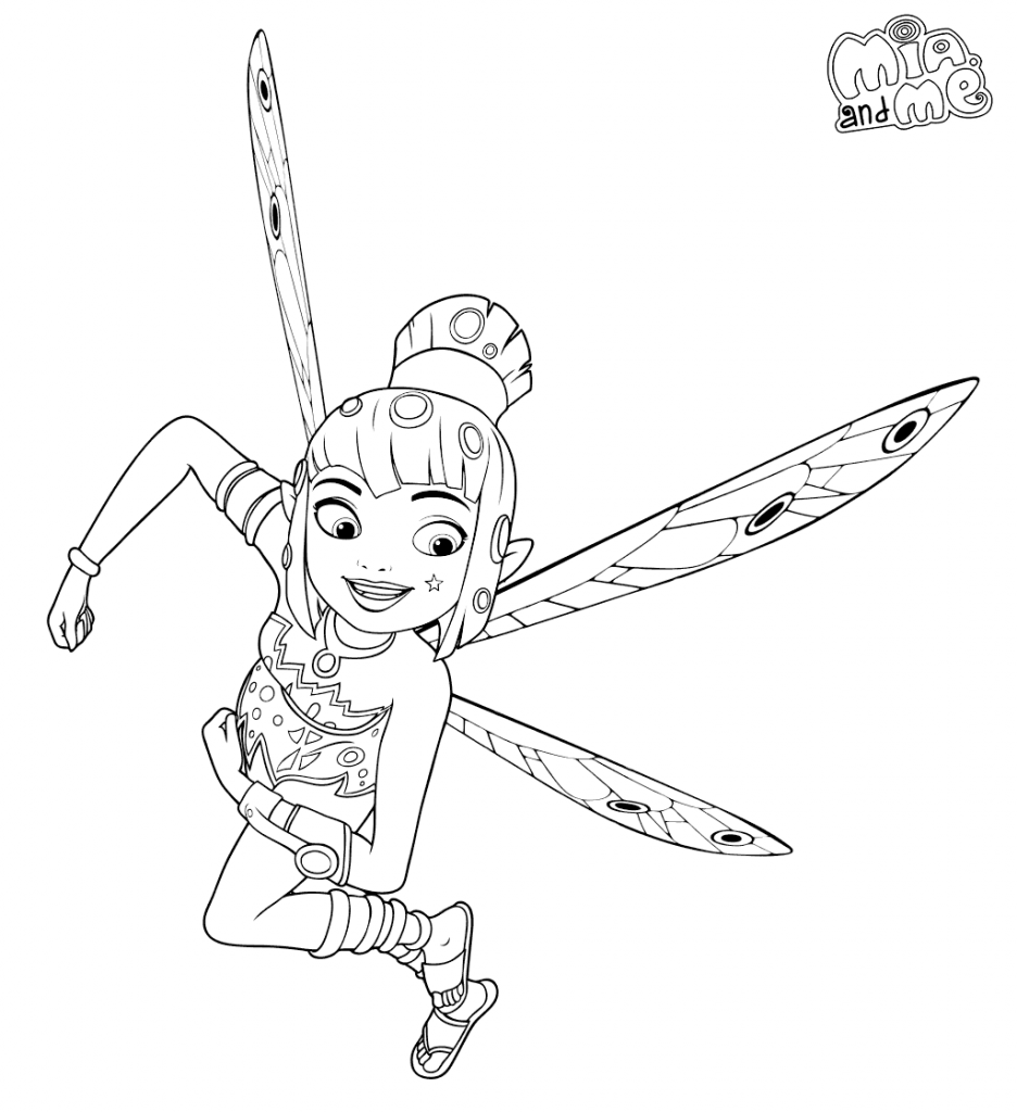 Mia And Me Coloring Pages Best Coloring Pages For Kids
