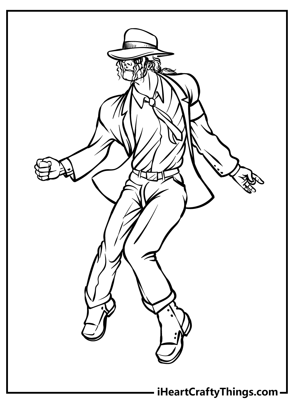 Michael Jackson Bad Coloring Pages