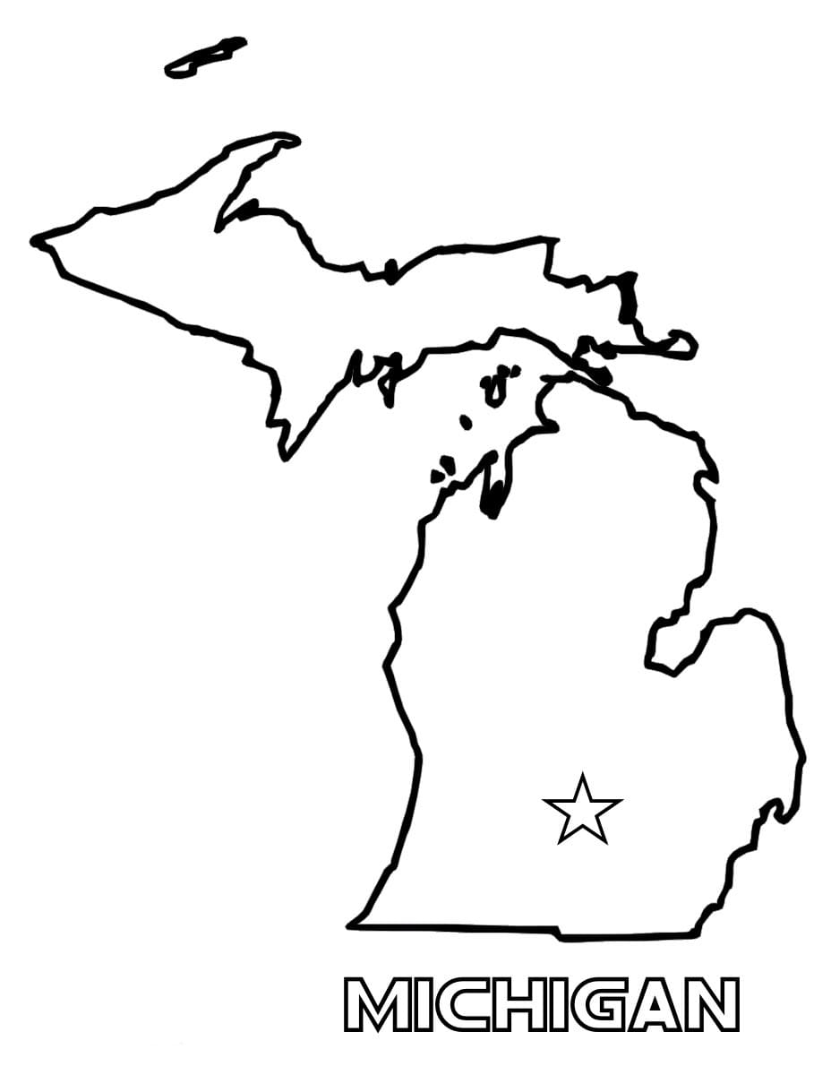 Michigan Coloring Pages