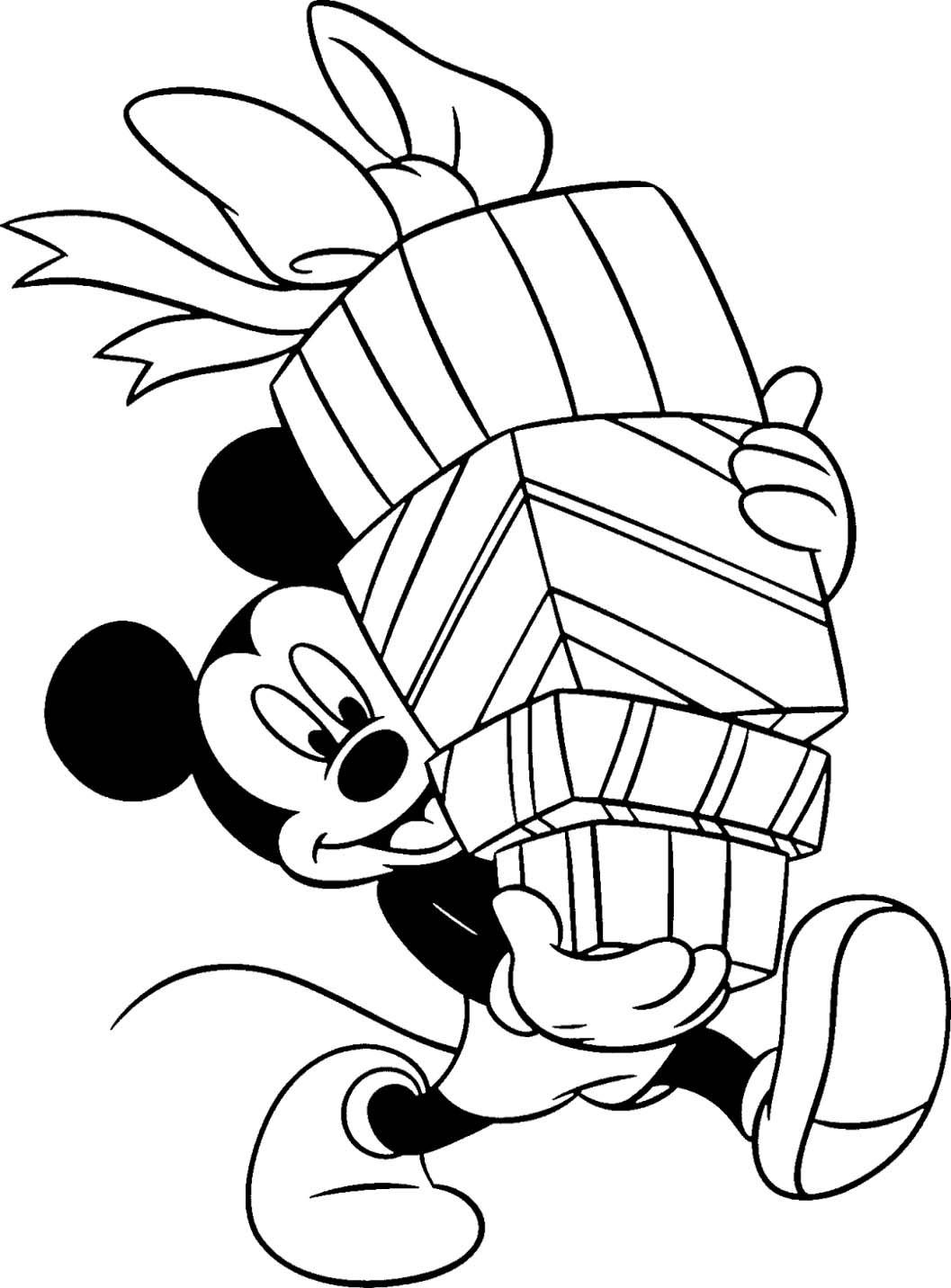 Mickey Mouse Christmas Coloring Pages Best Coloring Pages For Kids