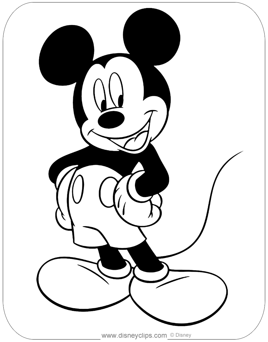 Mickey Mouse Coloring Pages Disney S World Of Wonders